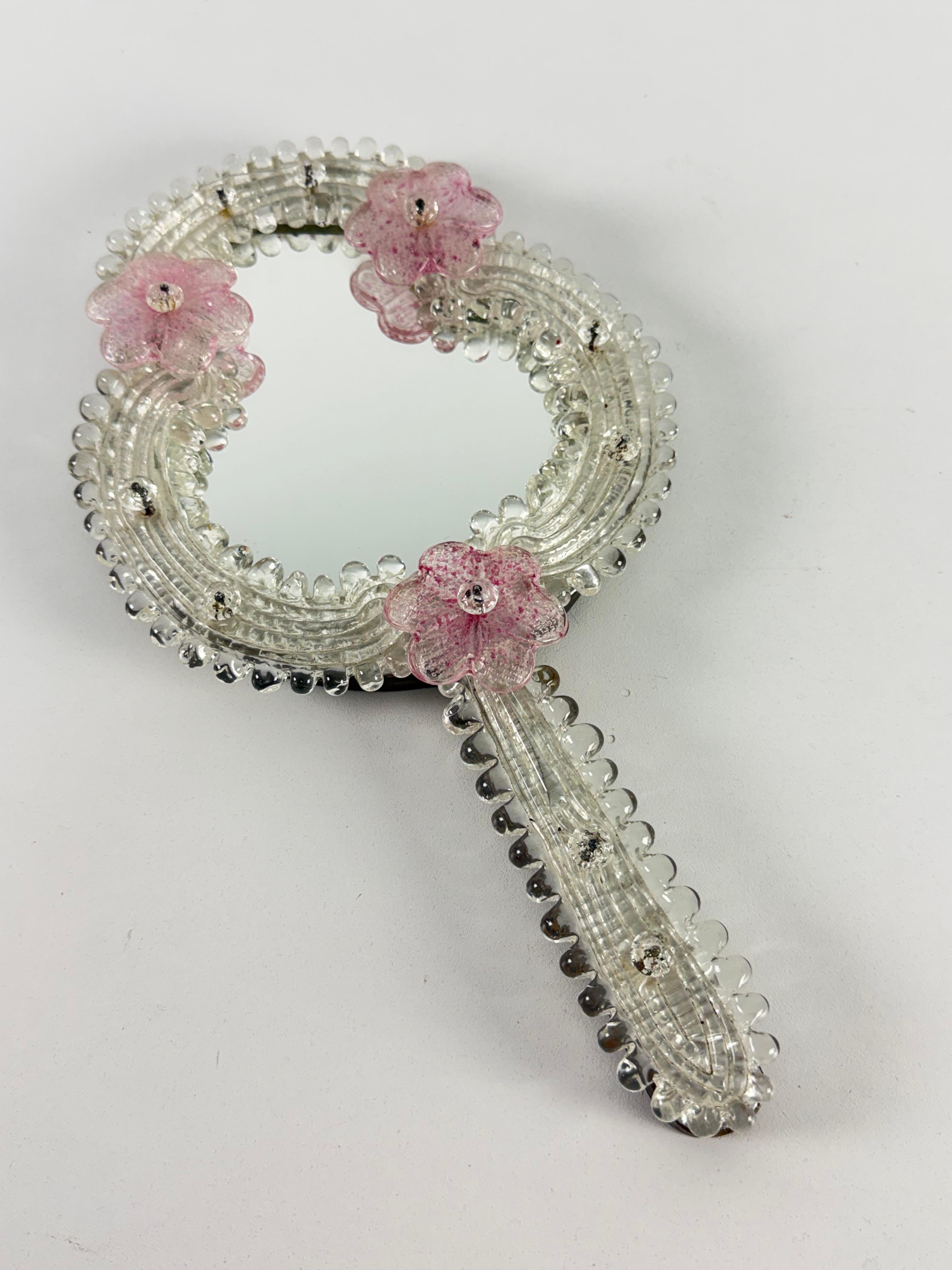 Miroir de toilette en verre de Murano, années 1950 Bon état - En vente à Palermo, IT