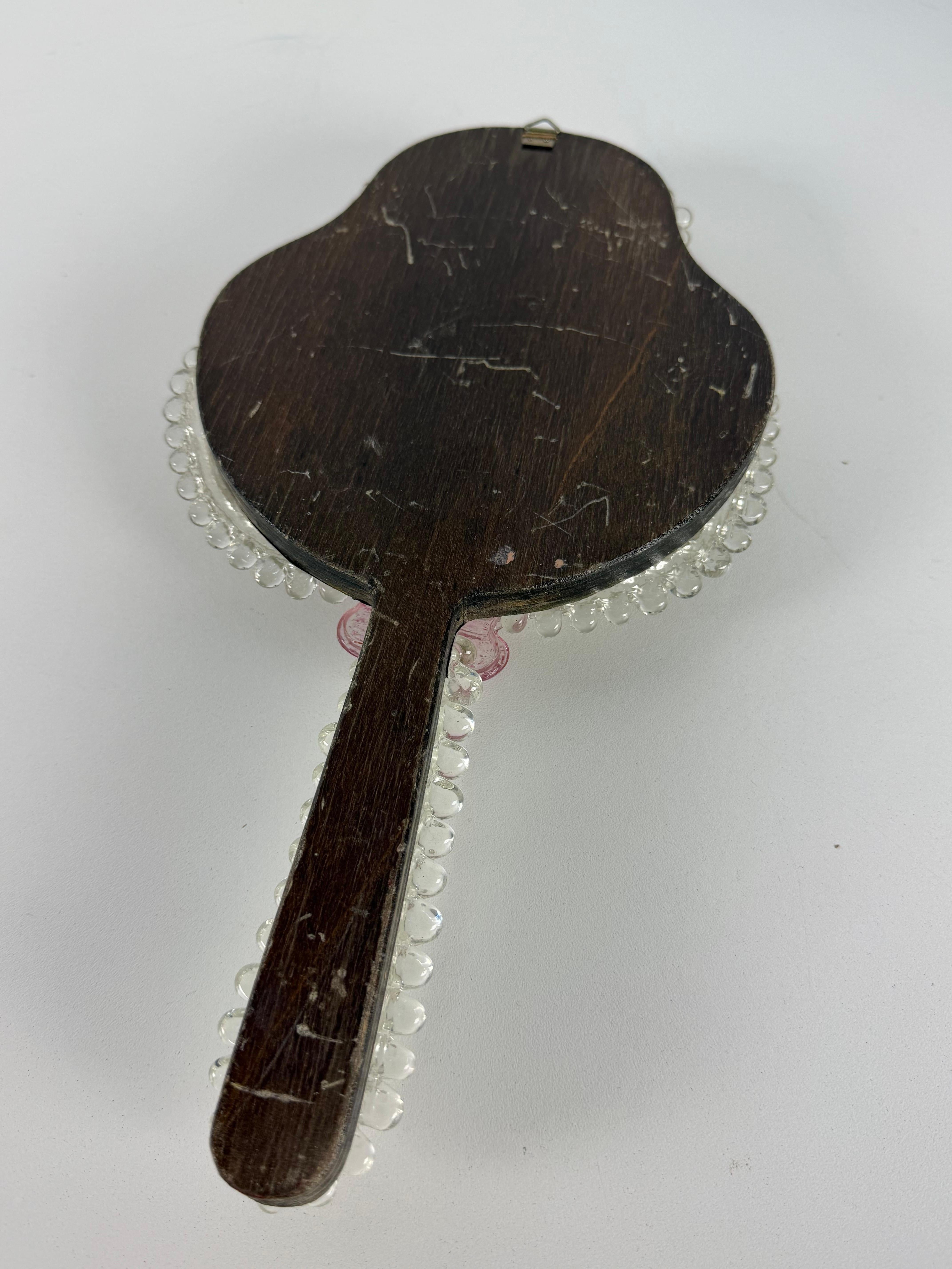 Miroir de toilette en verre de Murano, années 1950 en vente 1