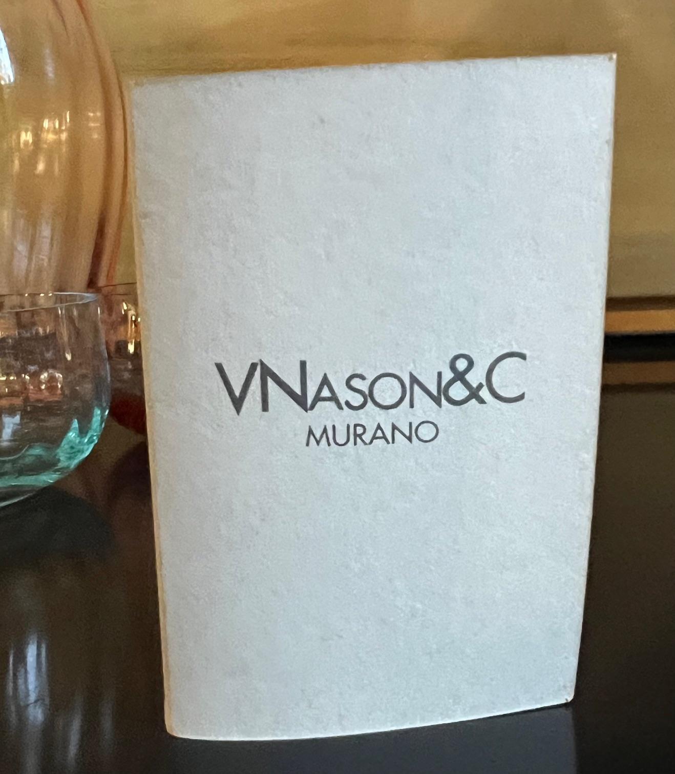 Juego de copas o jarrones de cristal de Murano, Murano Italia por v. Nason & C. en venta 2