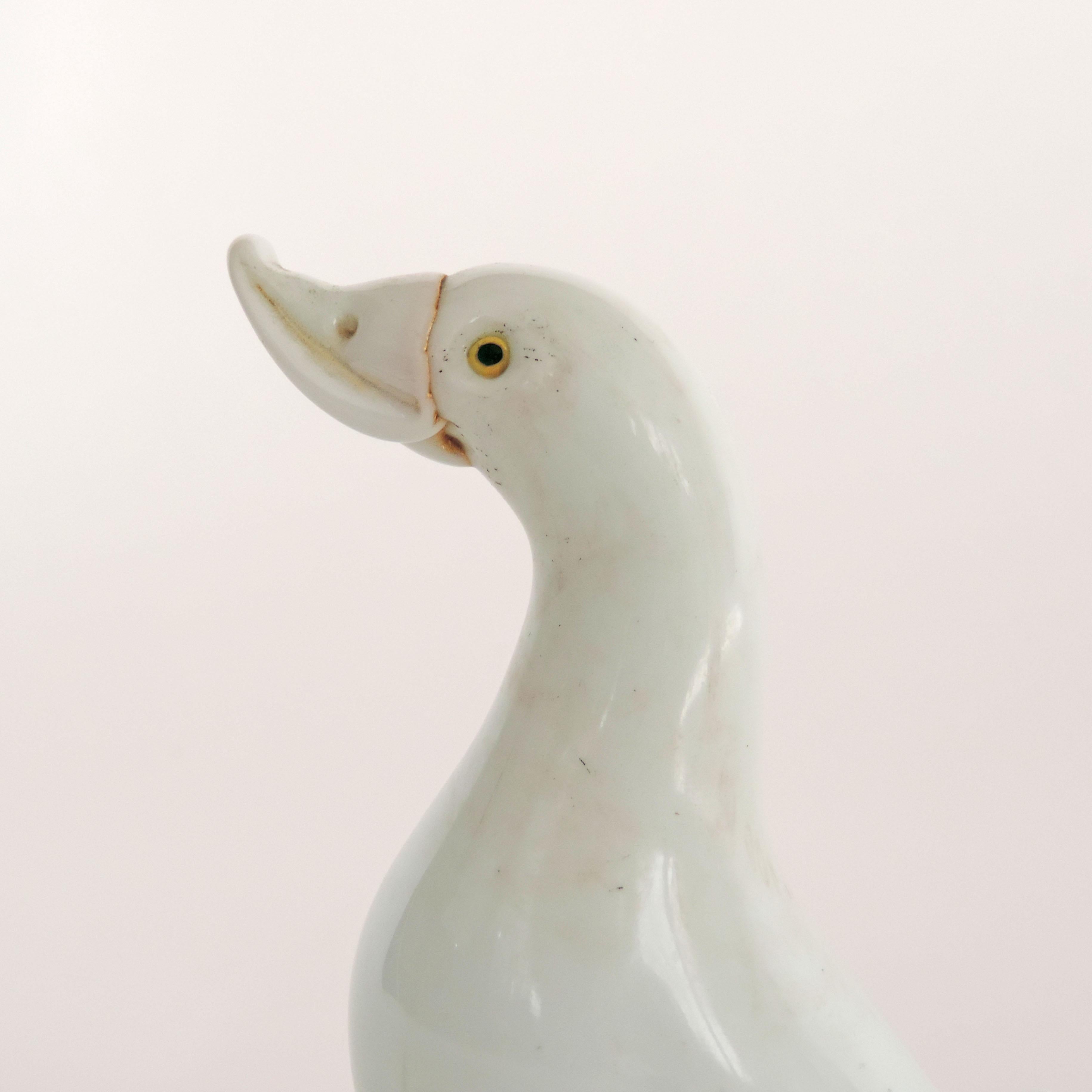 Art Deco Murano Glass Duck Attributed to Ercole Barovier, Italy, 1930s