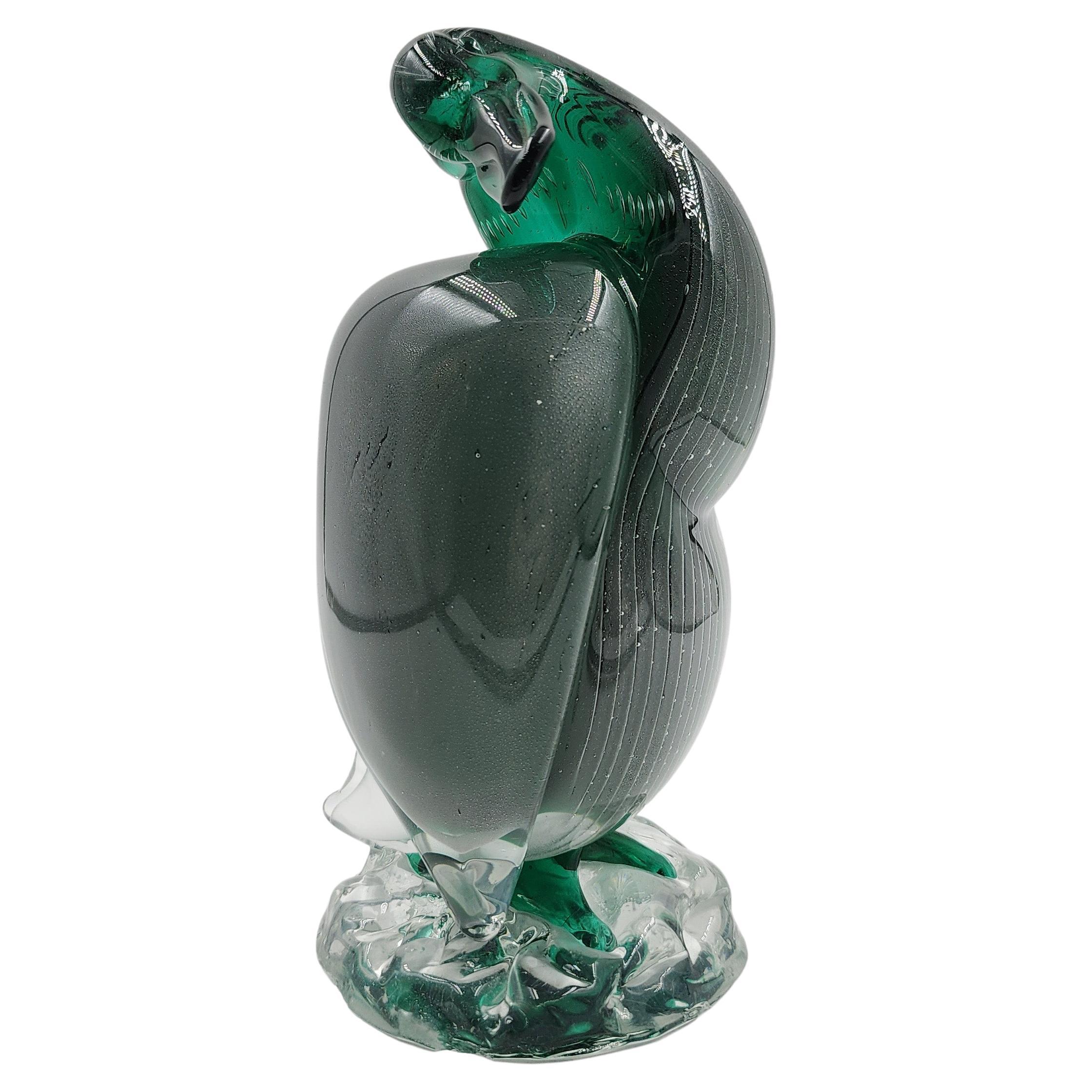 Anatra in vetro di Murano di Alfredo Barbini, anni '50 in vendita