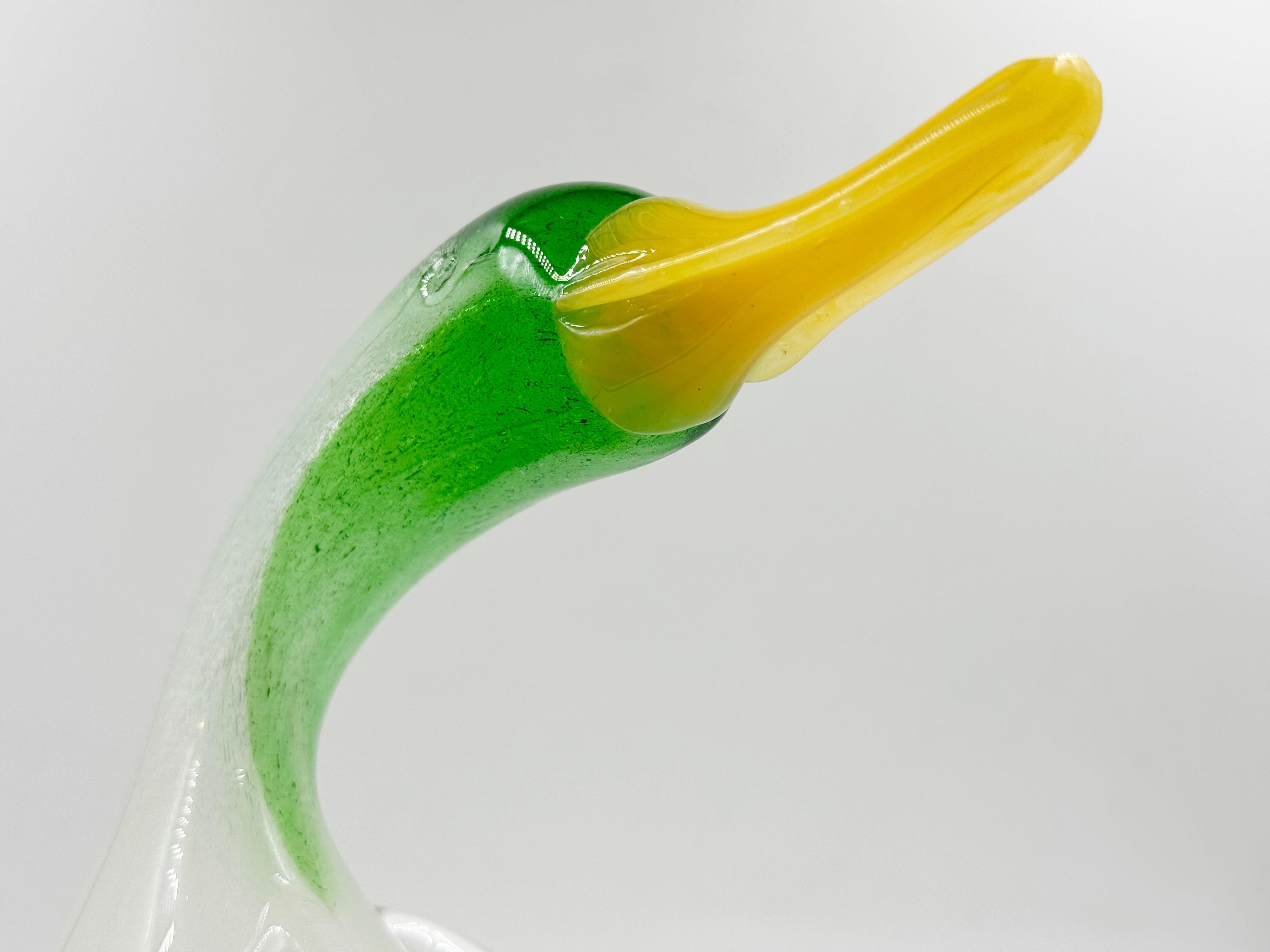 Canard en verre Murano Murano Italie Vintage 1950s Bon état - En vente à Autonomous City Buenos Aires, CABA