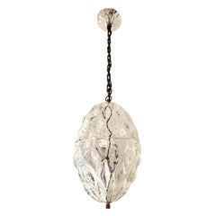 Murano Glass Egg Pendant by Barovier, Italy, 1960s
