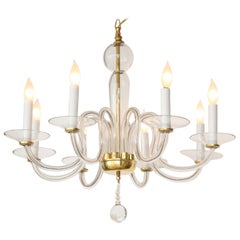 Murano Glass Eight Arm Chandelier