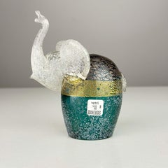 Murano Glass Elephant Figurine by Gambaro e Poggi, Italy 1990s