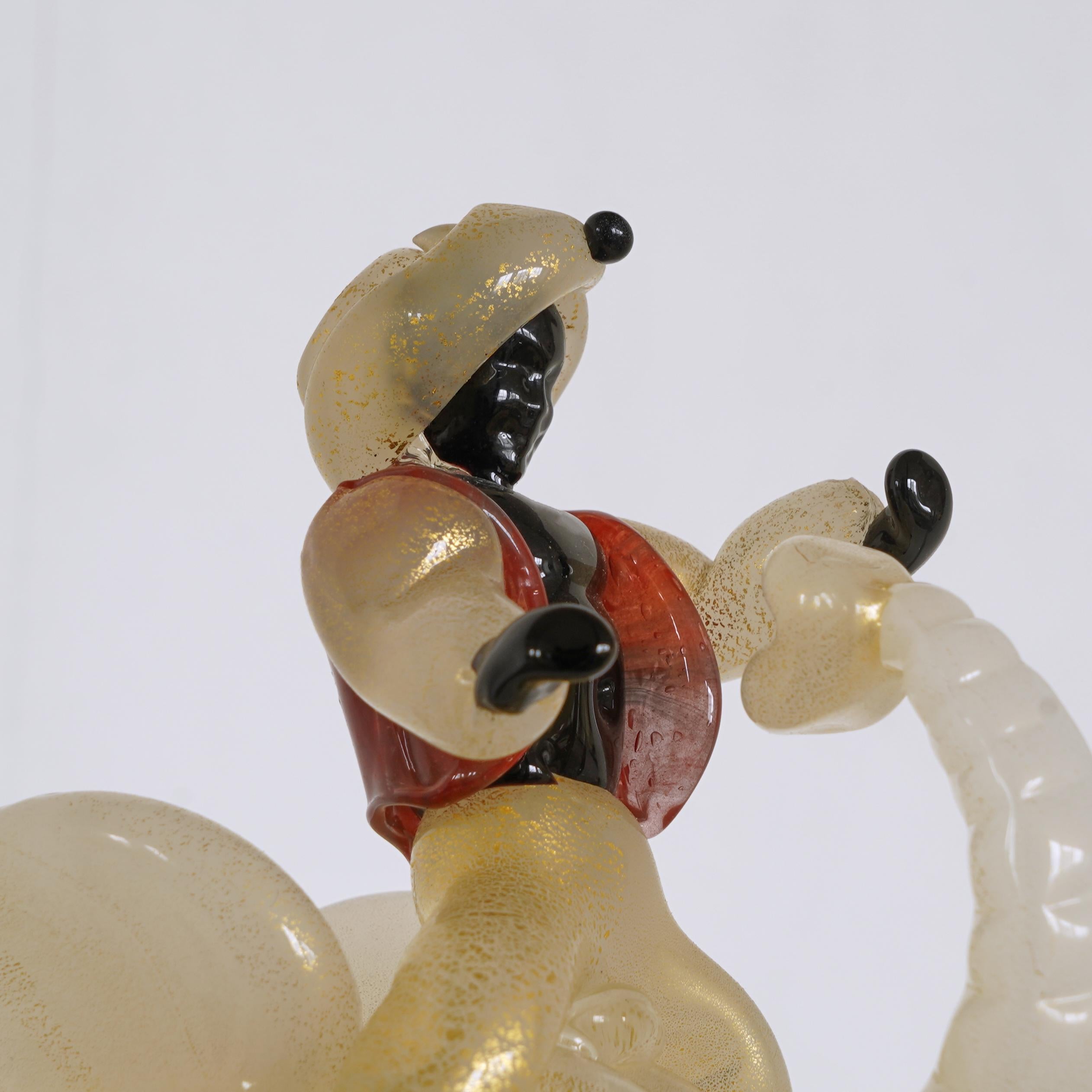 Hand-Crafted Murano Glass Elephant in the style of Ercole Barovier