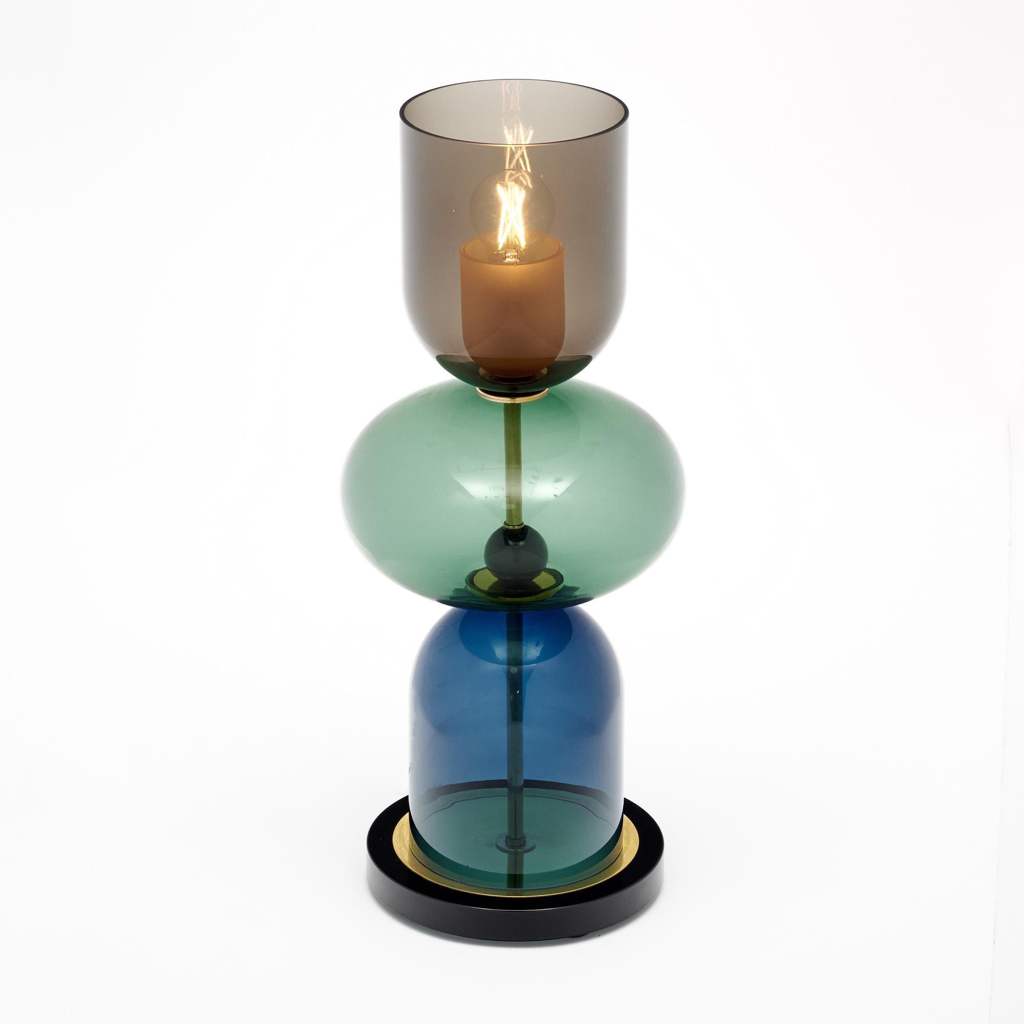 Italiano Lampade a urna in vetro di Murano in stile Ettore Sottsass in vendita