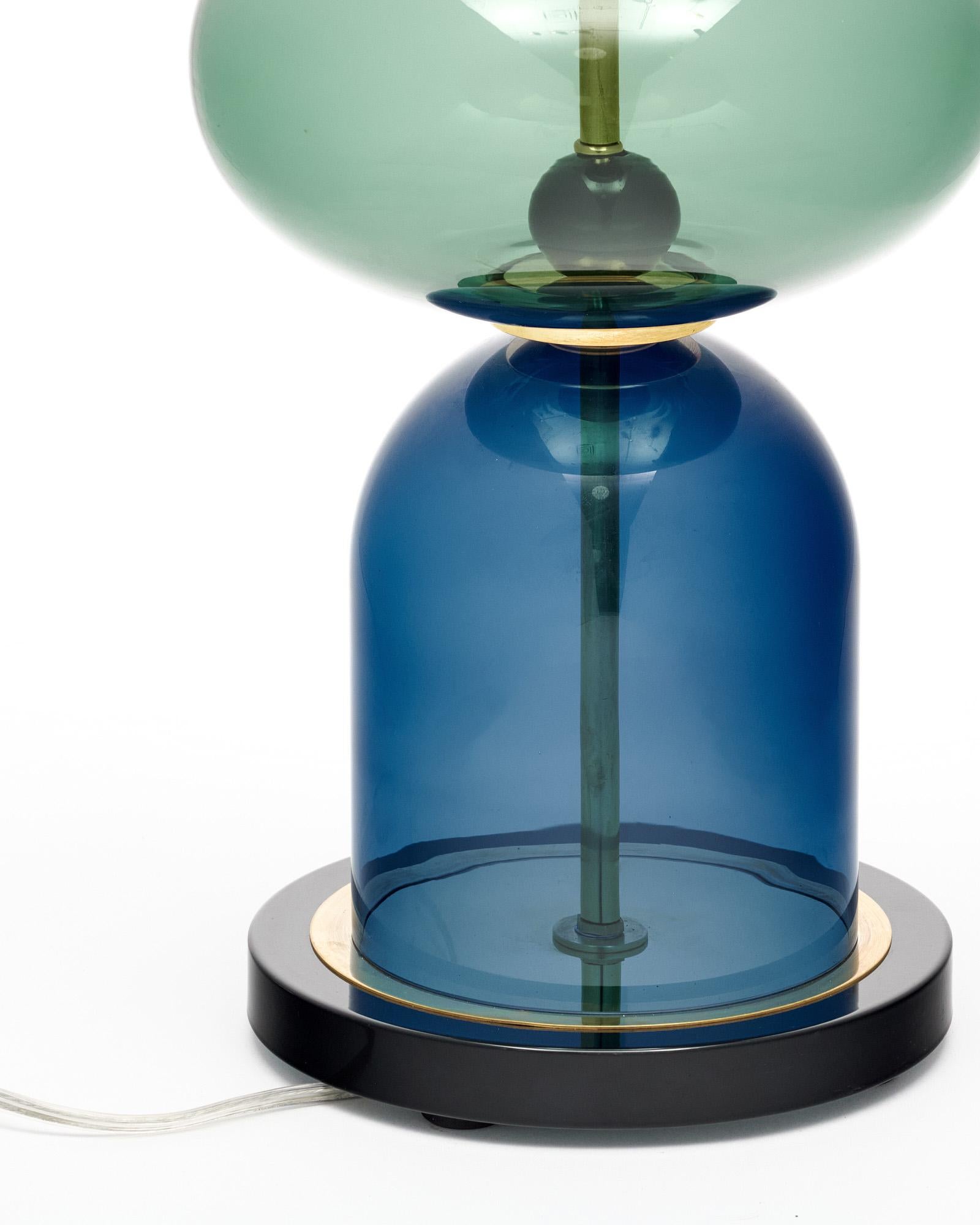 XXI secolo e contemporaneo Lampade a urna in vetro di Murano in stile Ettore Sottsass in vendita