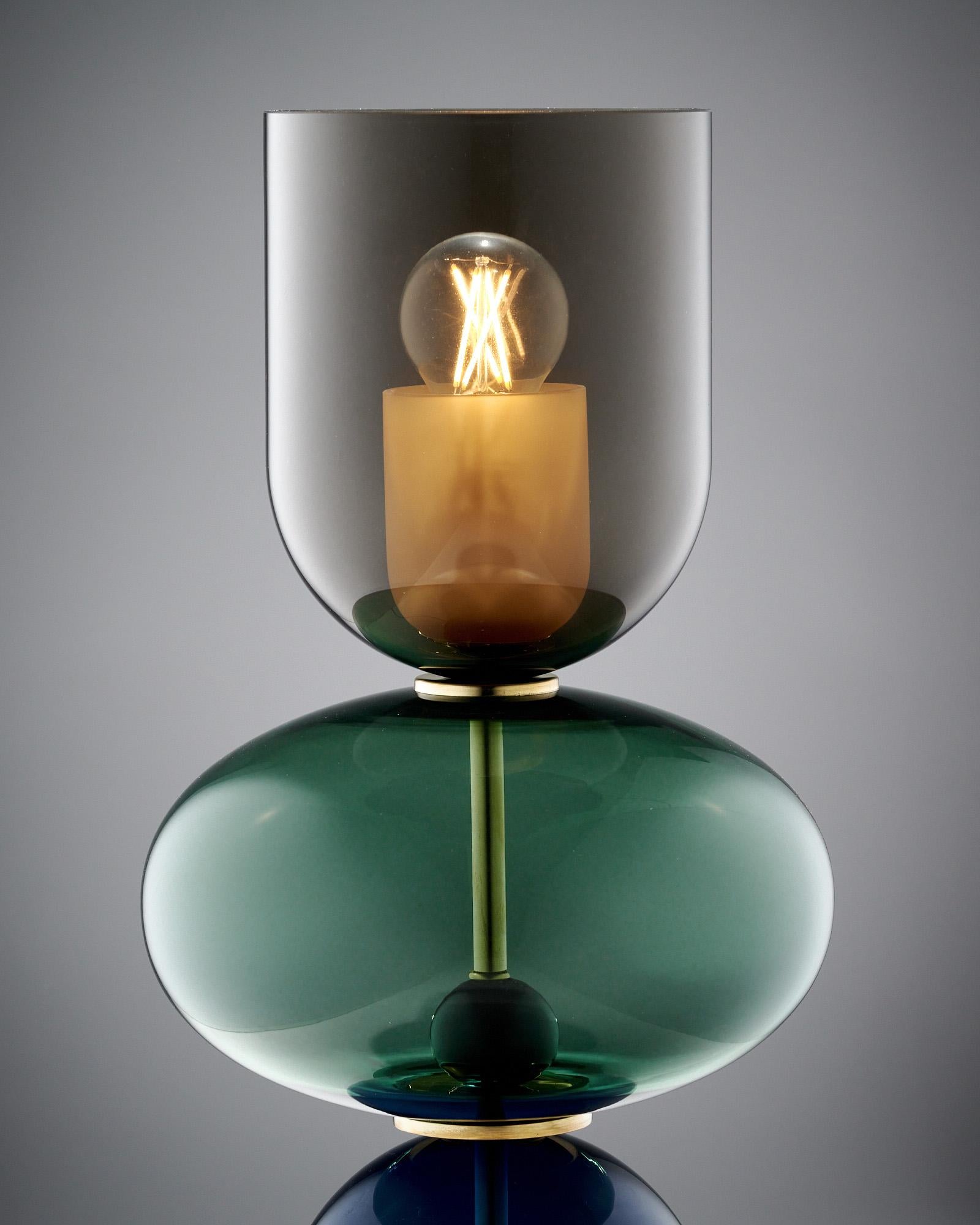 Lampade a urna in vetro di Murano in stile Ettore Sottsass in vendita 1