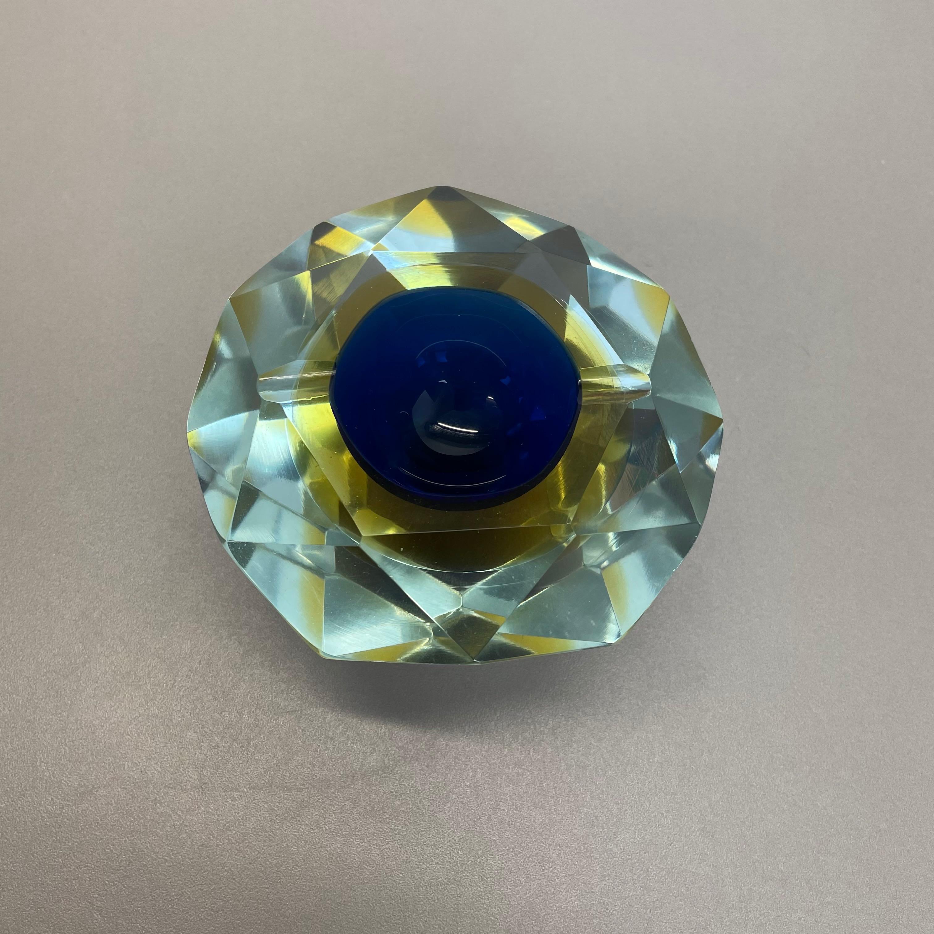 Italian Murano Glass Faceted 