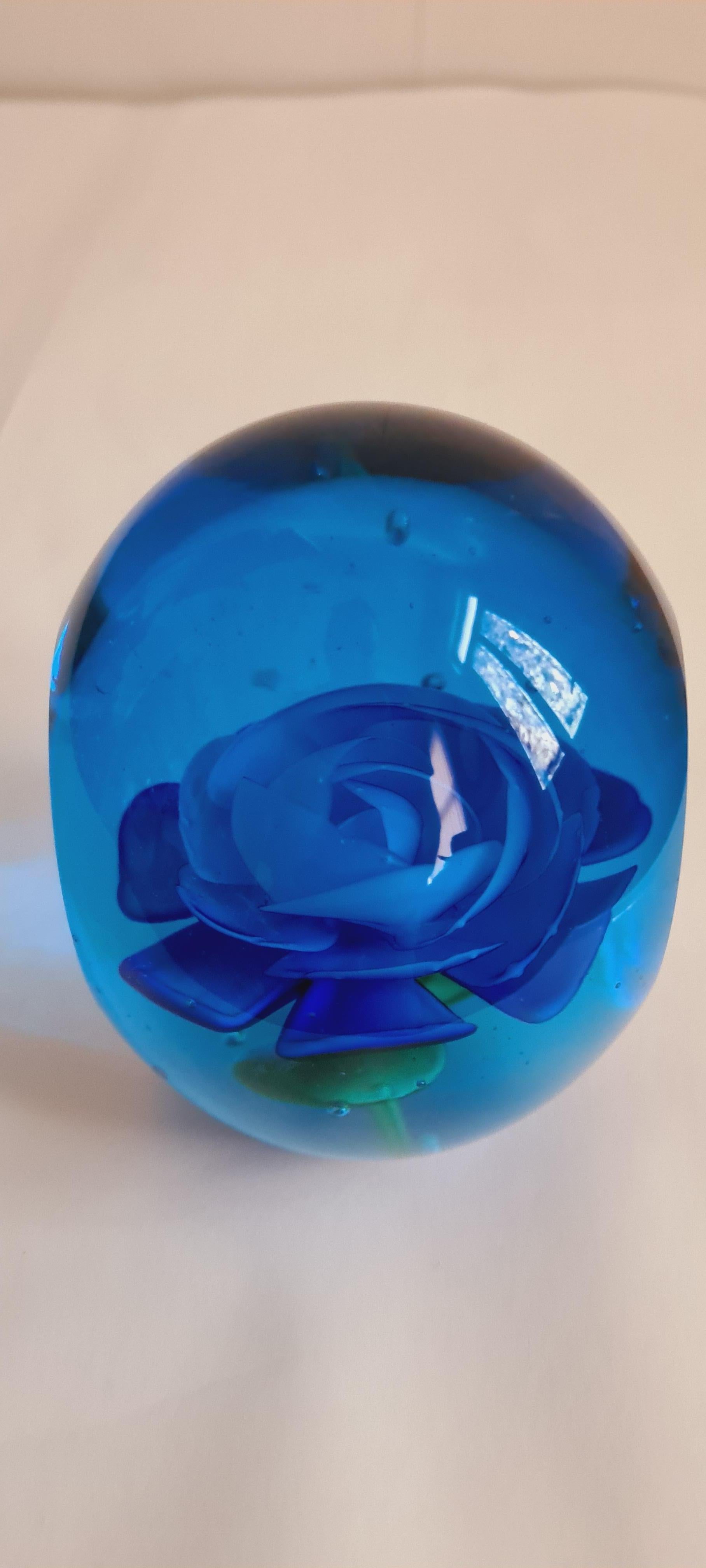 Other Murano Glass Faceted Paperweight, Archimede Seguso For Sale