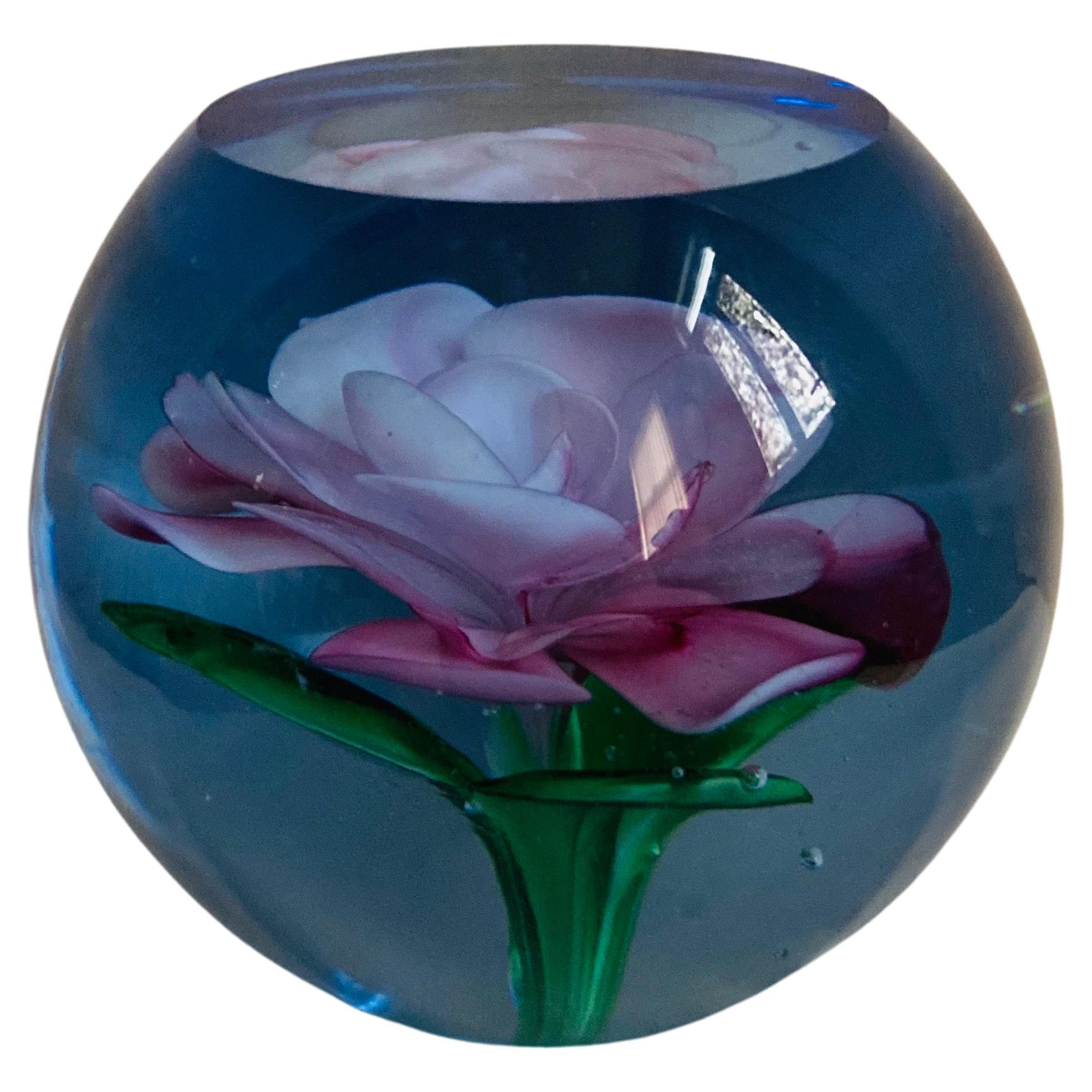 Murano Glass Faceted Paperweight