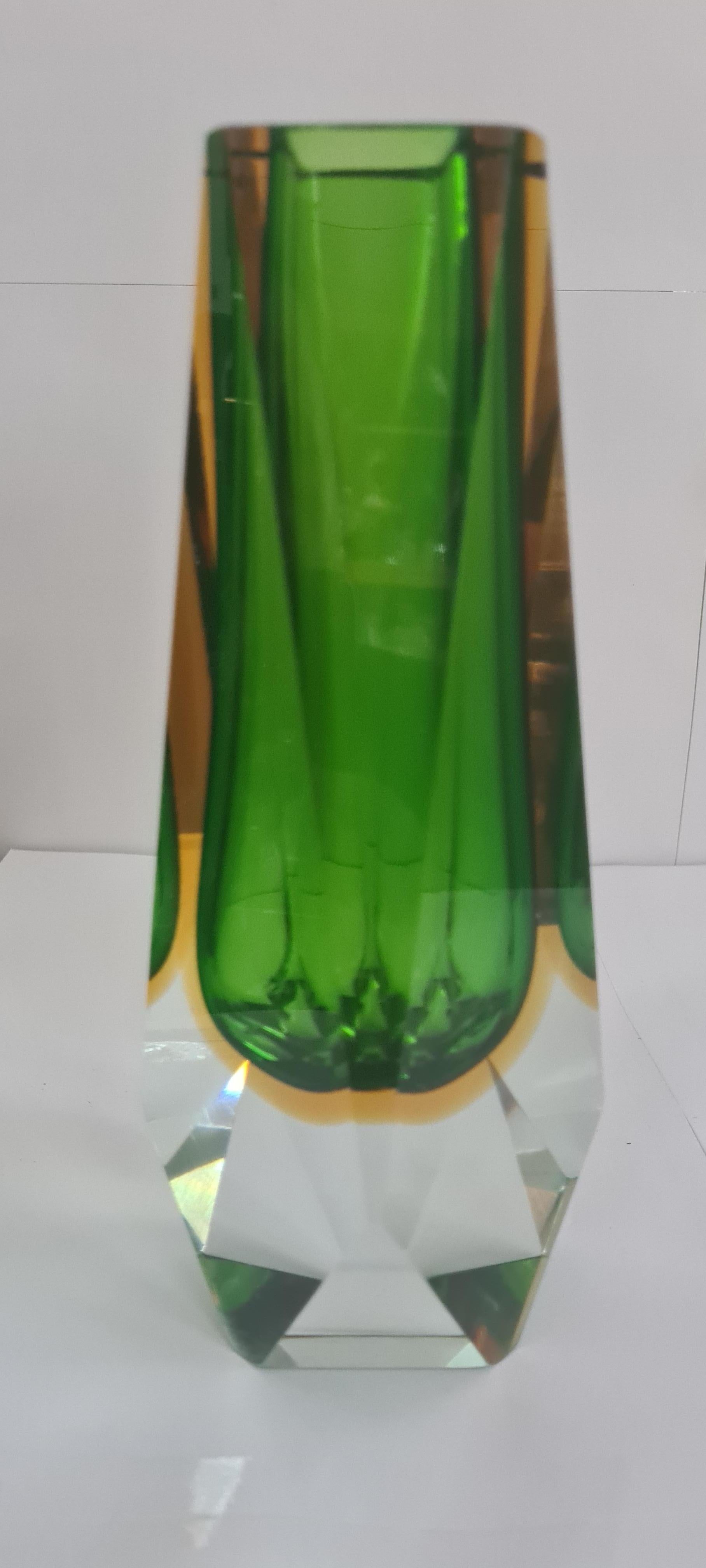Vitange Vetro di Murano Vasi sfaccettati e ciotola di caviale In condizioni ottime in vendita a Grantham, GB