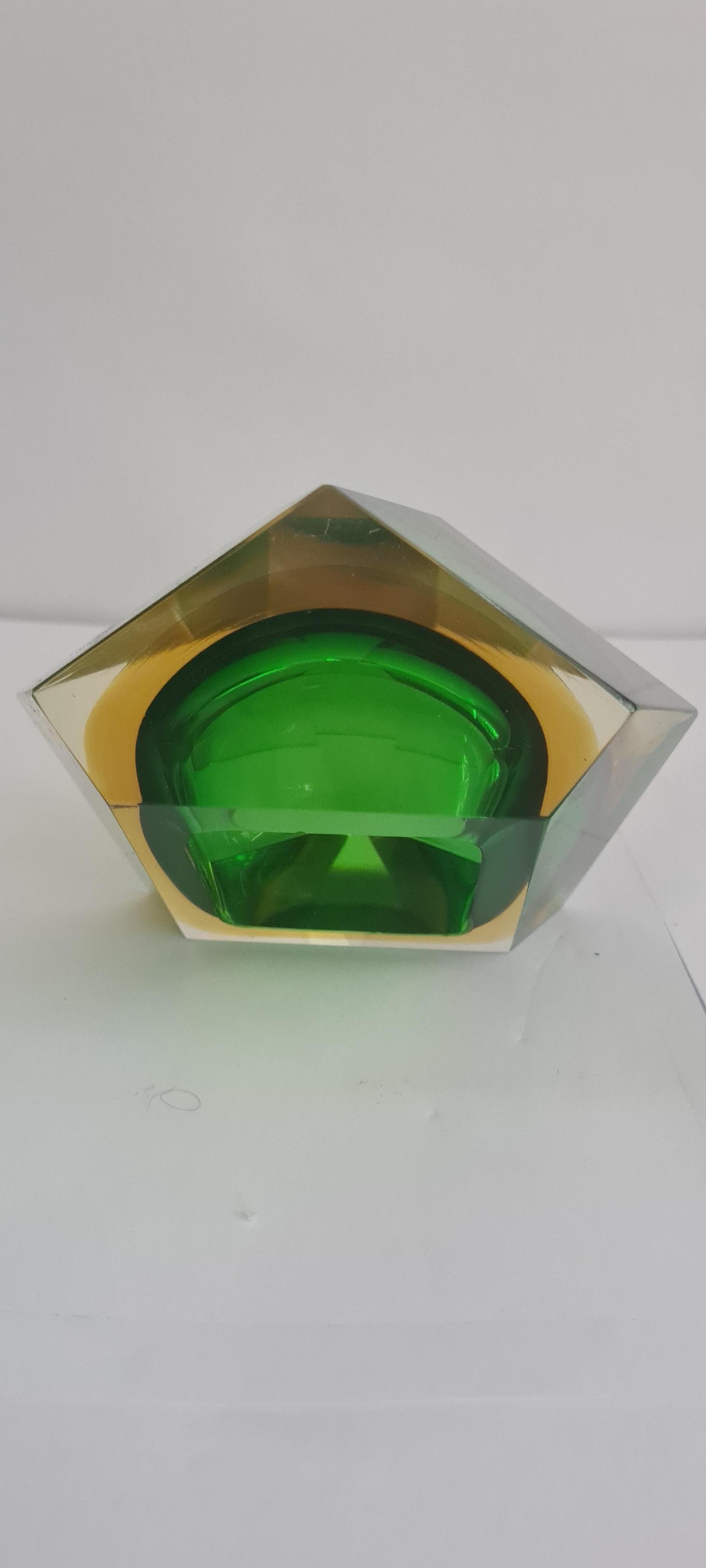 Vitange Murano Glass Faceted vases and caviar bowl For Sale 10