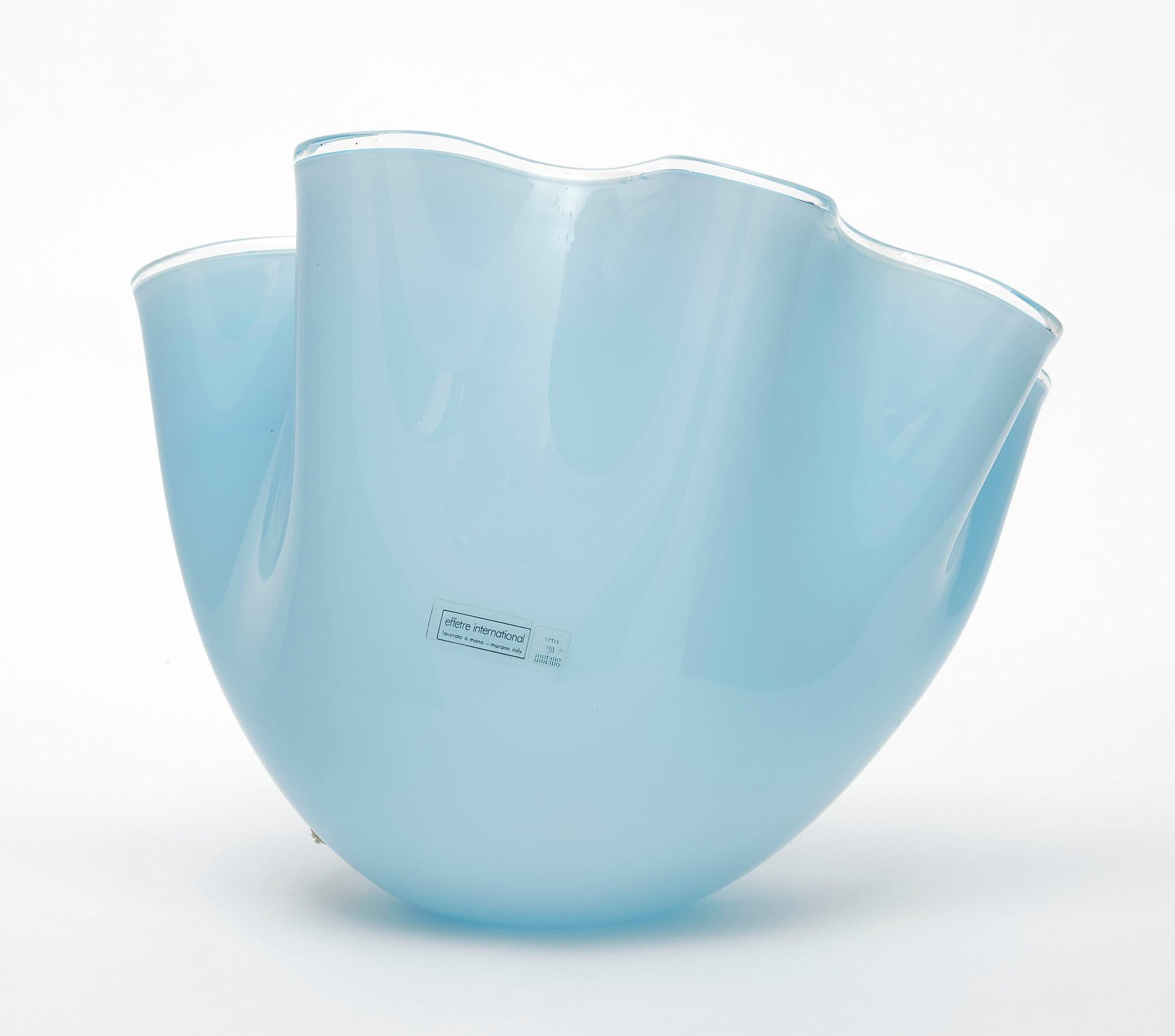 Mid-20th Century Murano Glass “Fazzoletto” Lamp by Venini