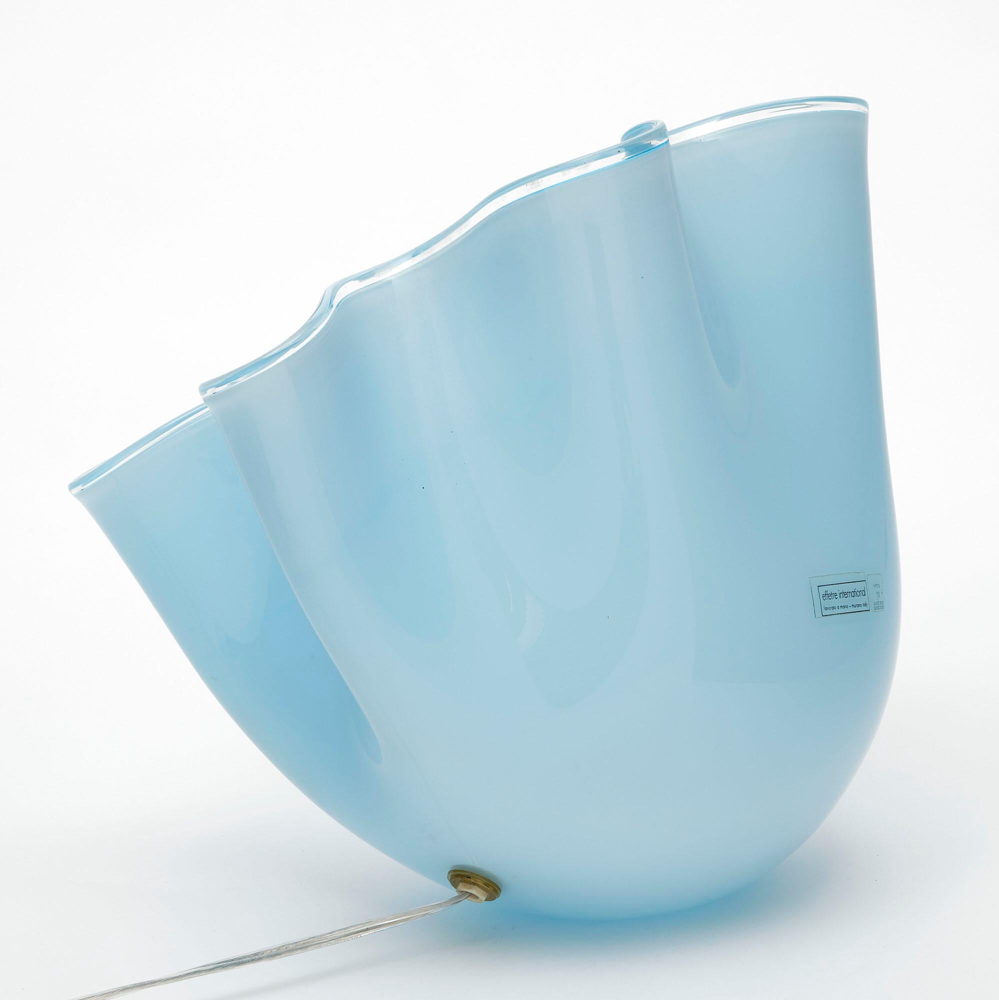 Murano Glass “Fazzoletto” Lamp by Venini 1