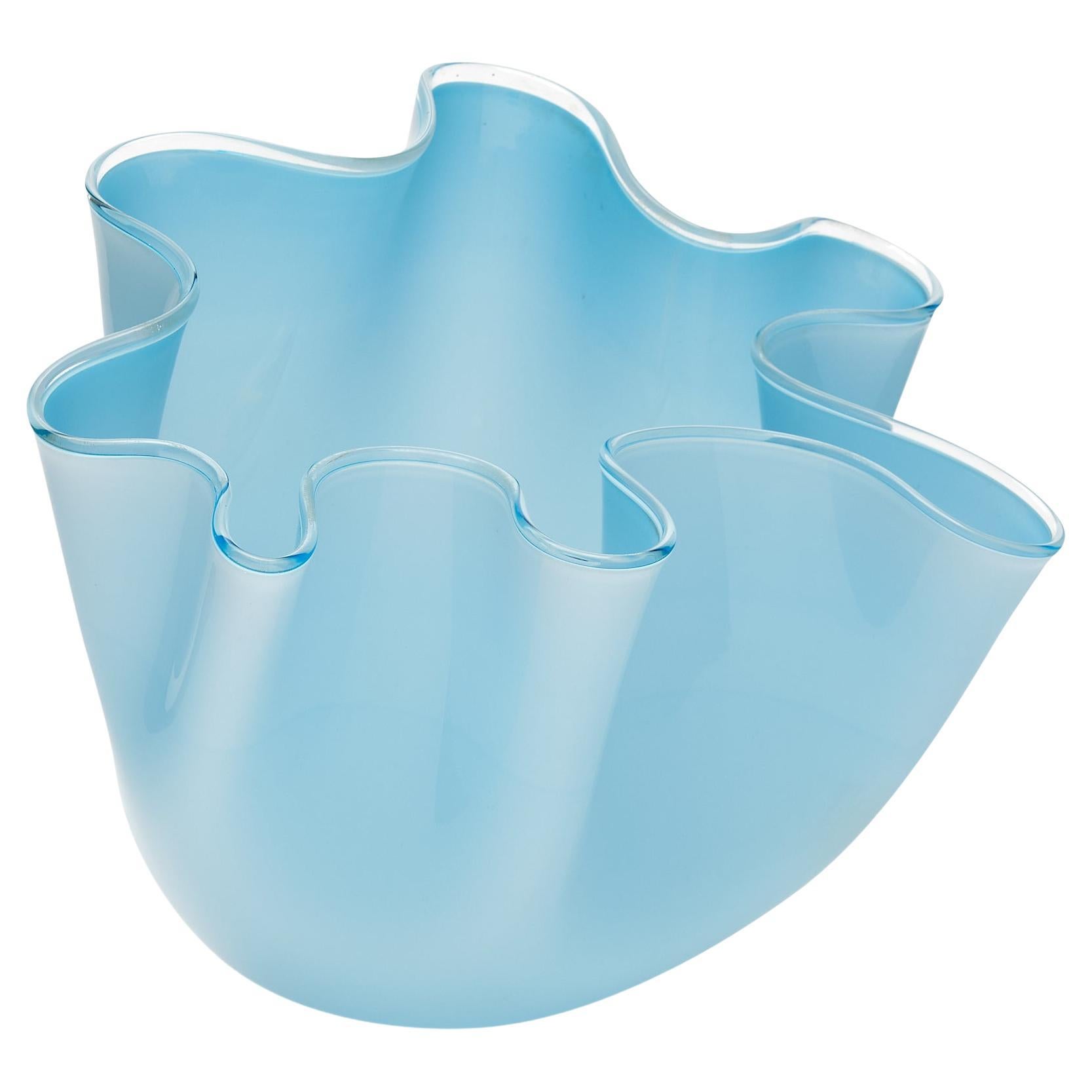 Murano Glass “Fazzoletto” Lamp by Venini