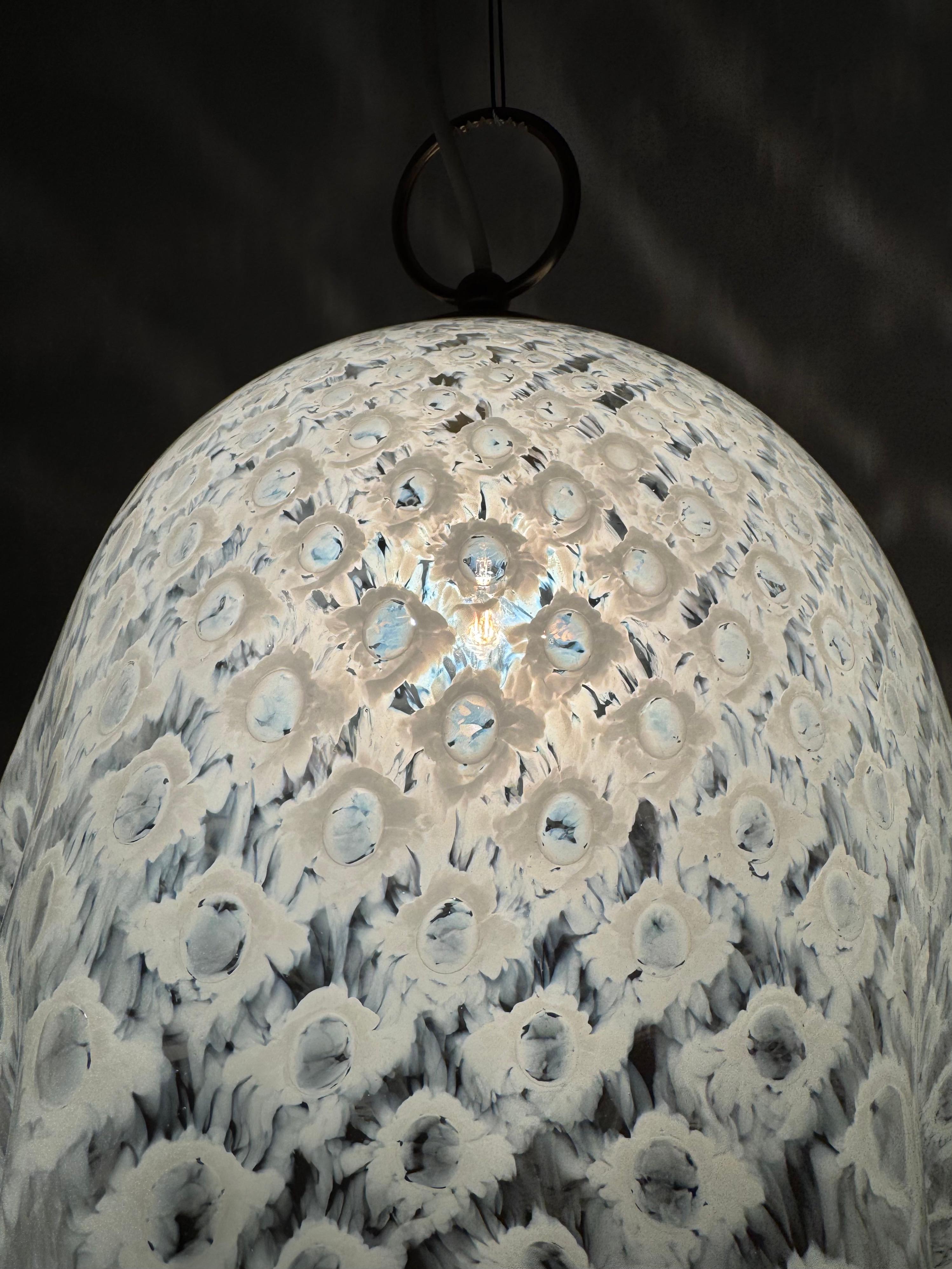 Lampada a sospensione Fazzoletto in vetro di Murano di Paolo Venini in vendita 6