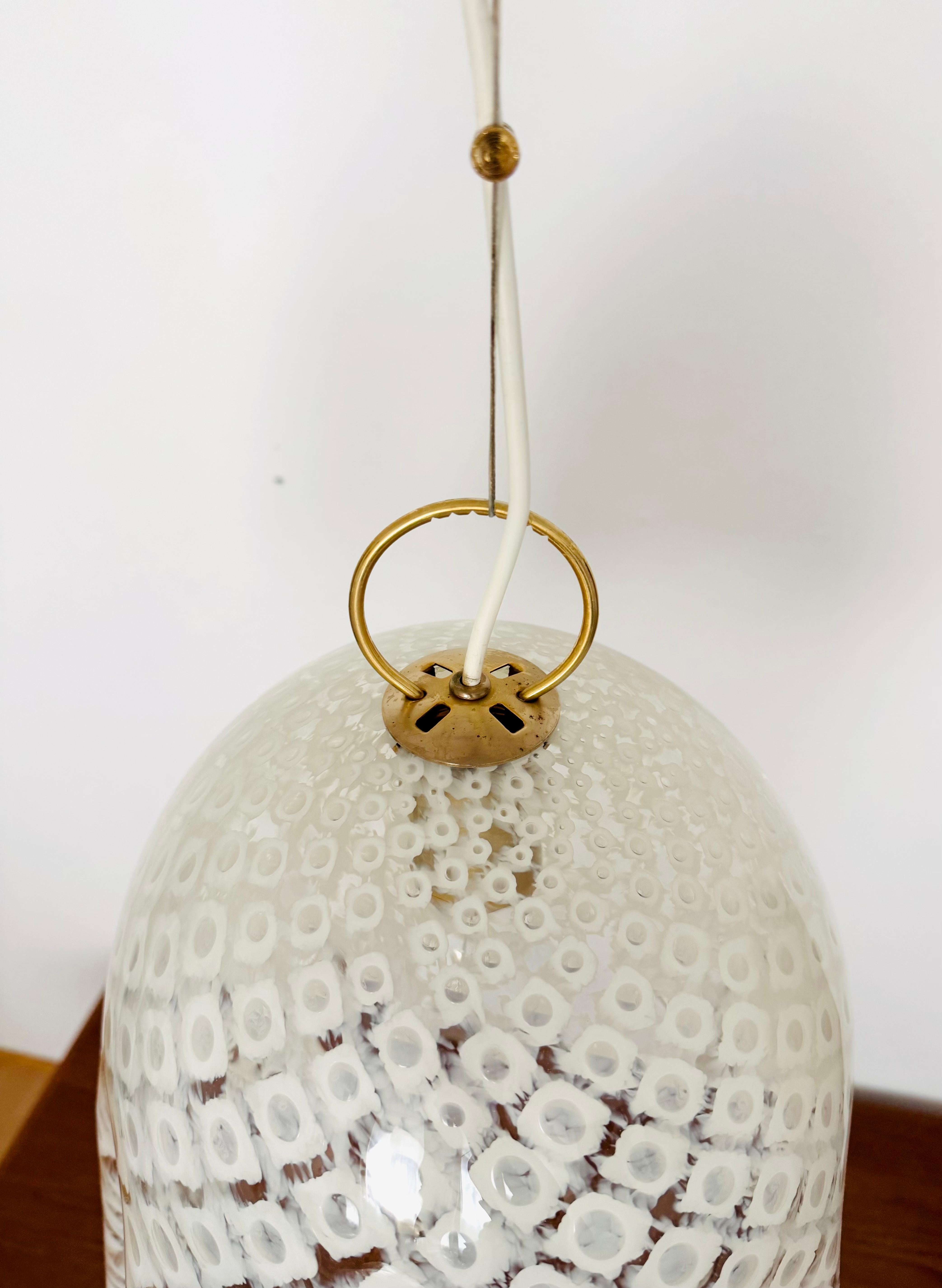Lampada a sospensione Fazzoletto in vetro di Murano di Paolo Venini in vendita 1