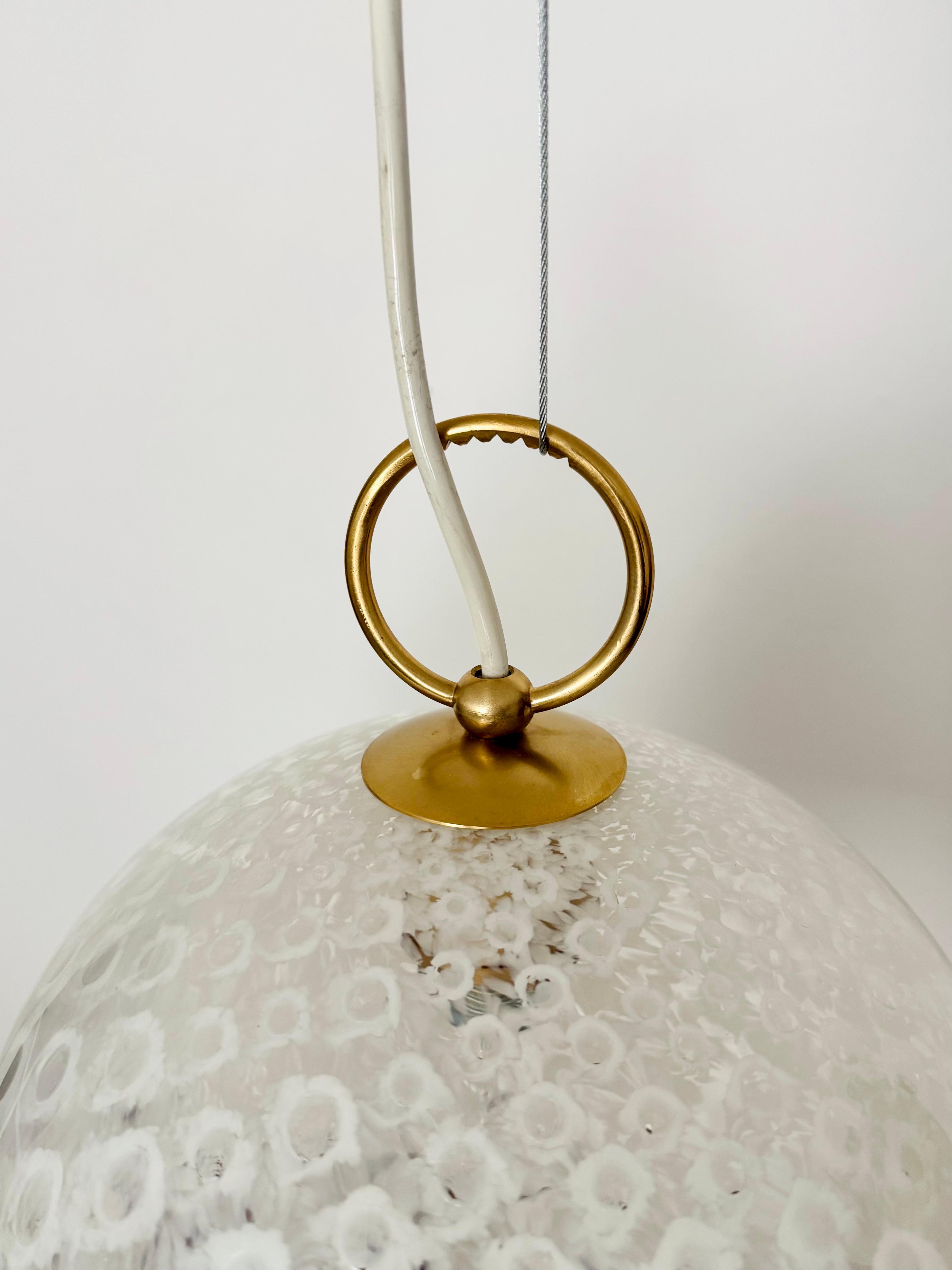 Lampada a sospensione Fazzoletto in vetro di Murano di Paolo Venini in vendita 1