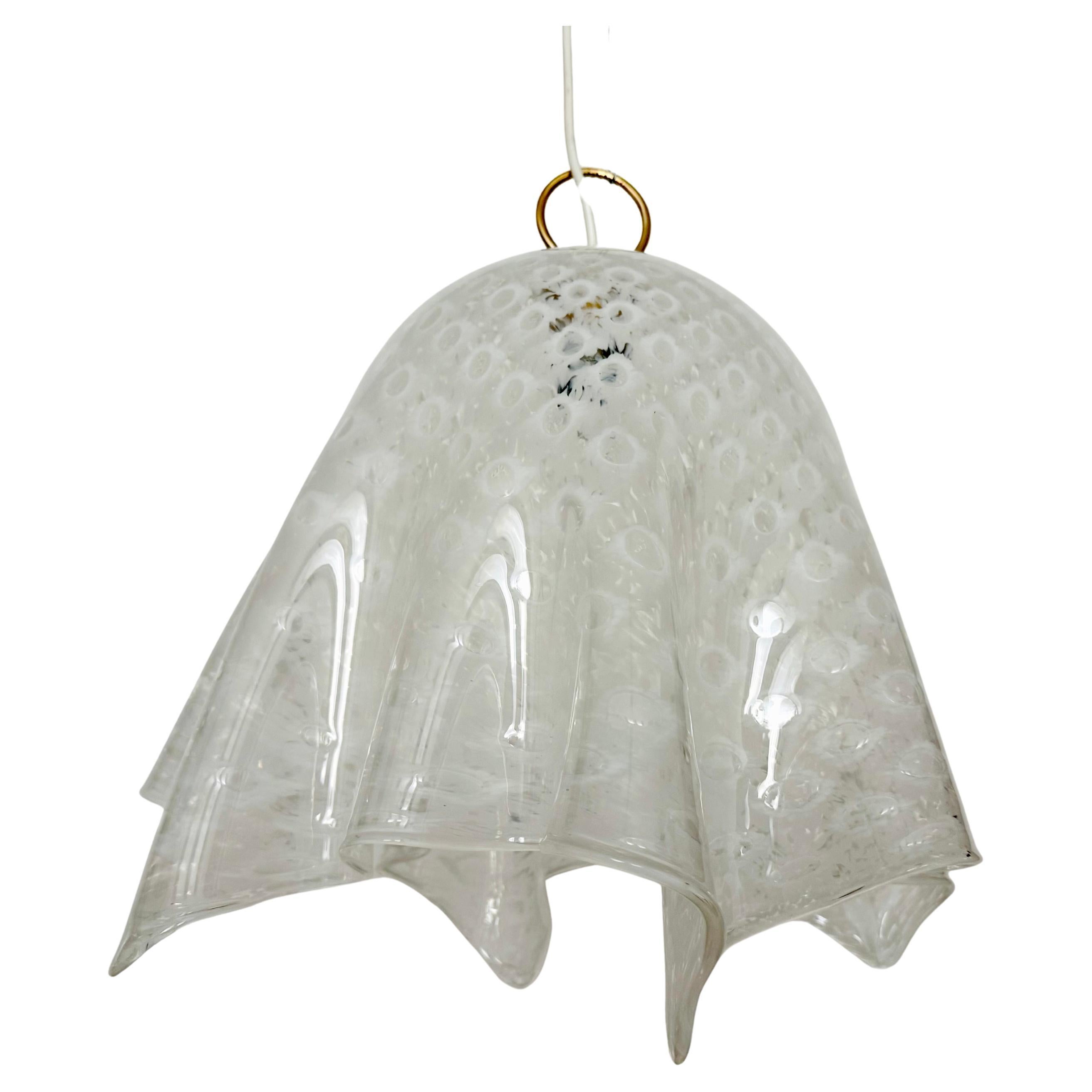 Fazzoletto Pendelleuchte aus Murano-Glas von Paolo Venini
