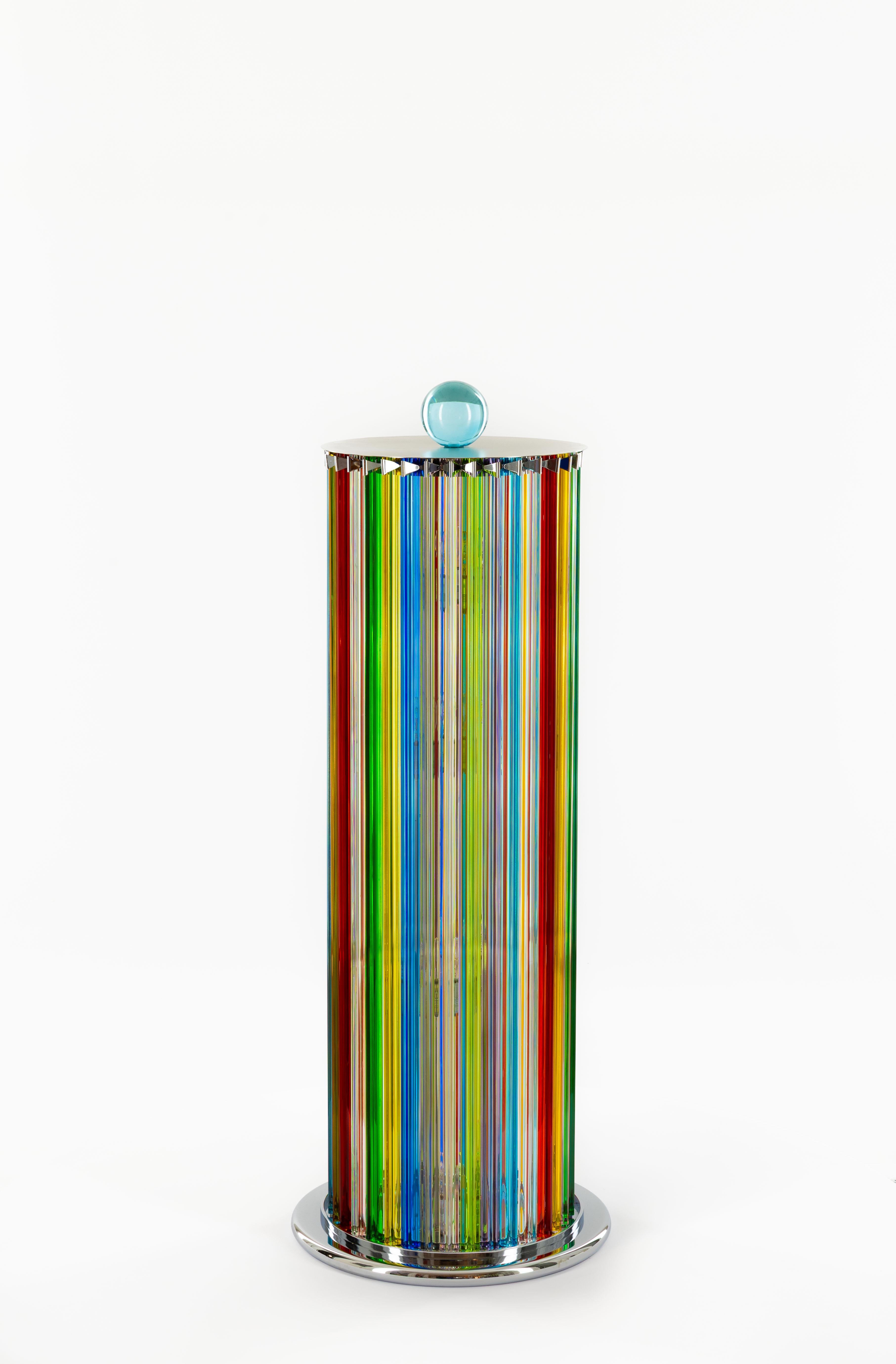 Murano Glass Fendi Floor Lamp by Giovanni Dalla Fina, 1980s For Sale 3