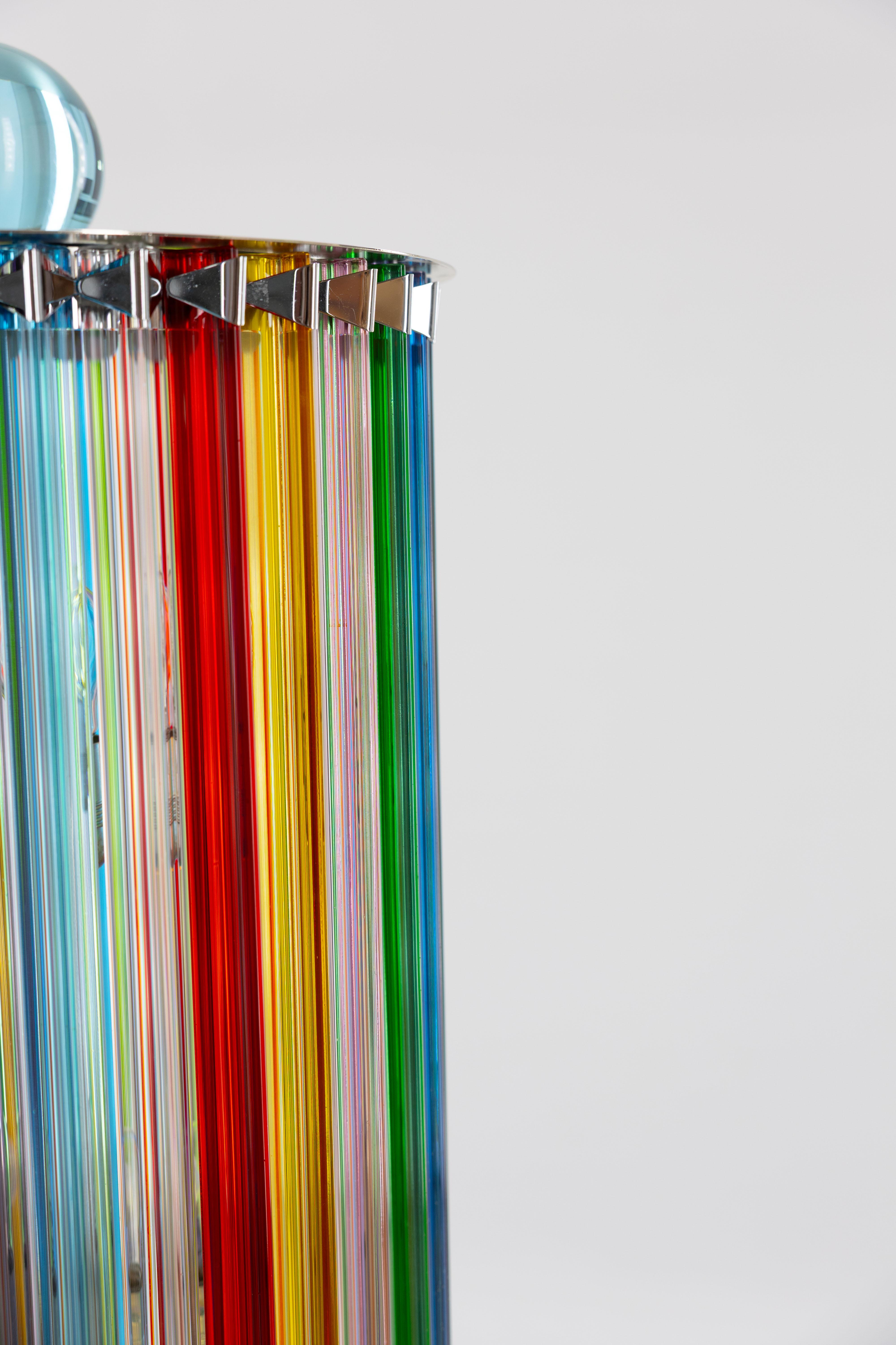 Murano Glass Fendi Floor Lamp by Giovanni Dalla Fina, 1980s For Sale 9