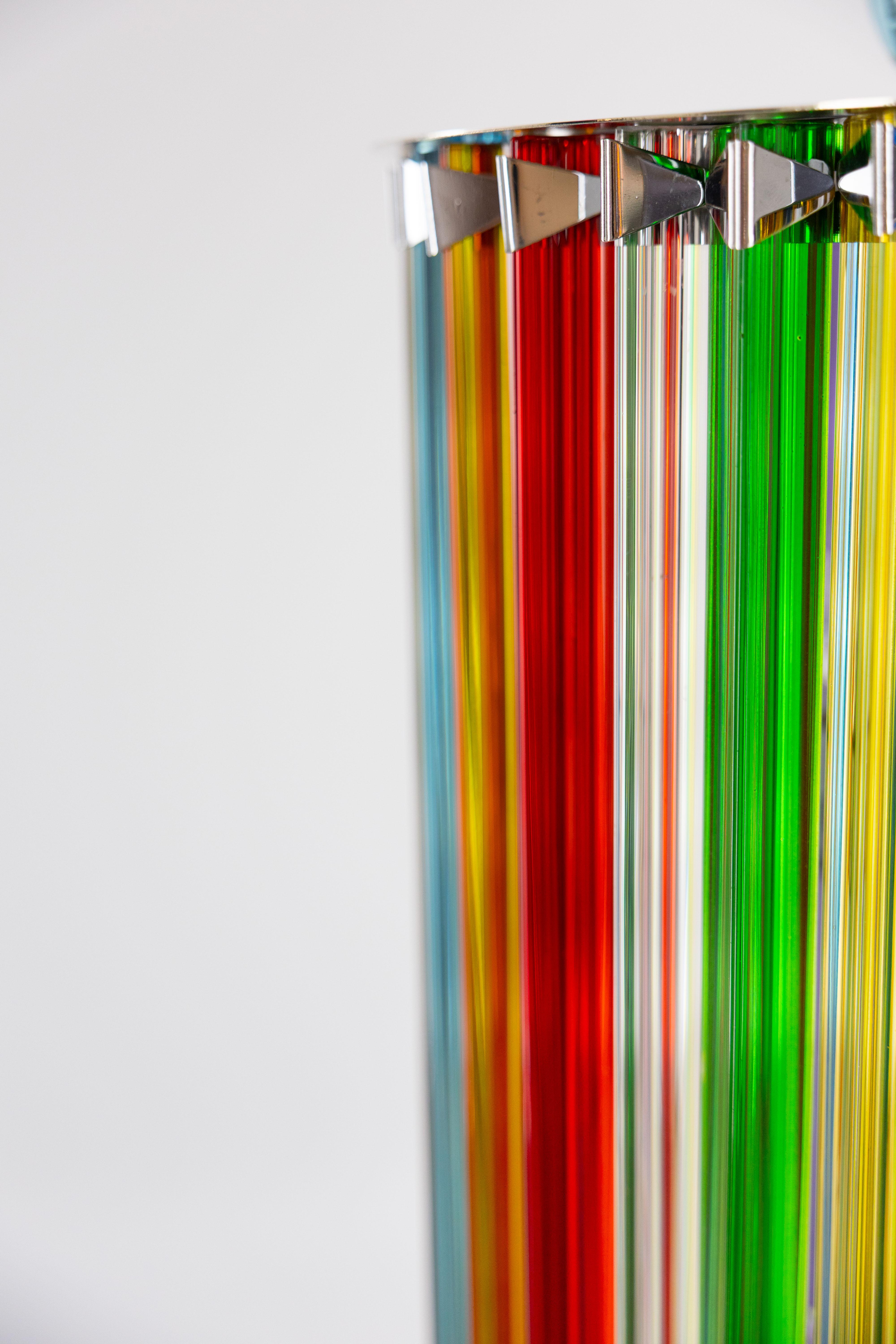 Murano Glass Fendi Floor Lamp by Giovanni Dalla Fina, 1980s For Sale 10