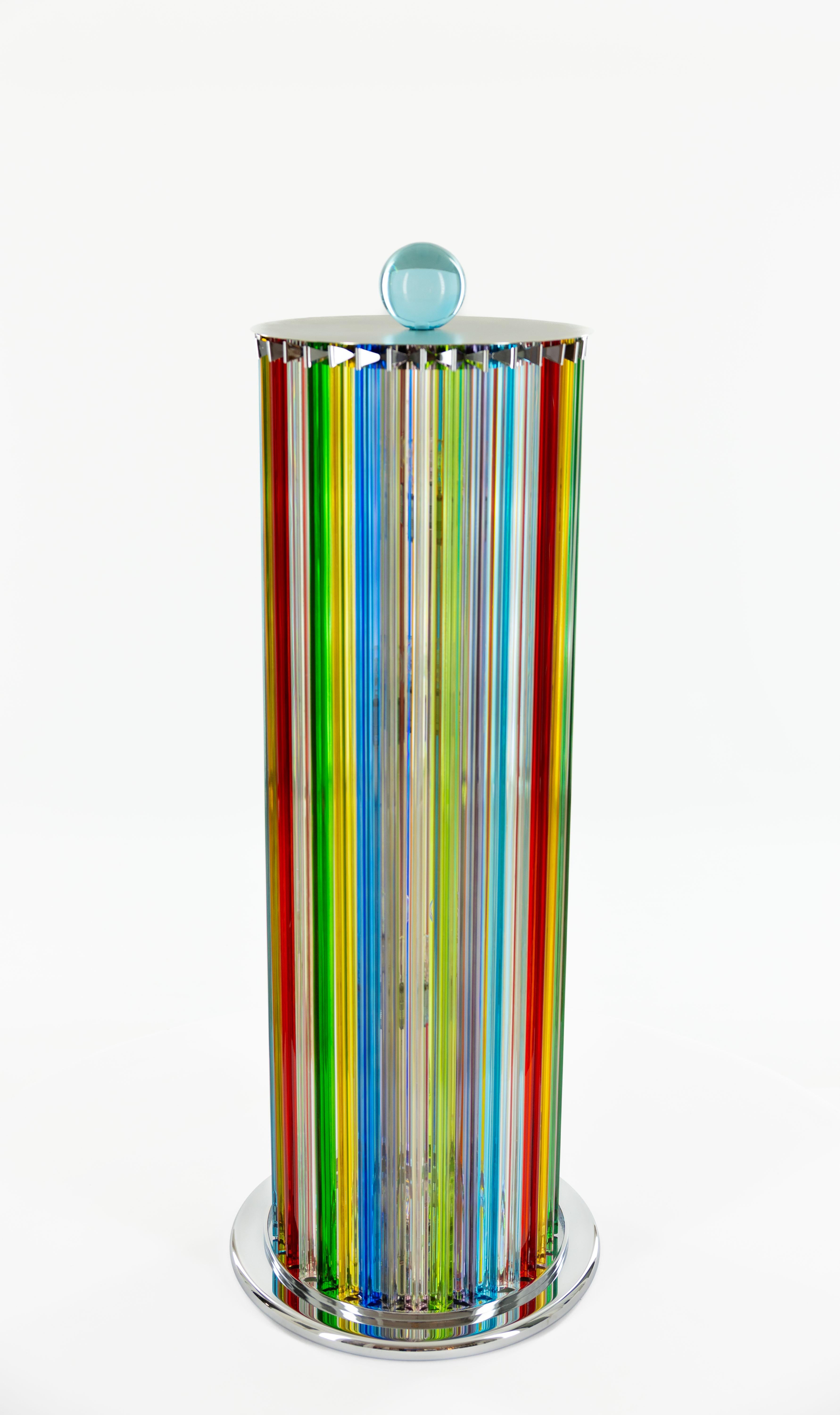 Exquisite 1980s Fendi Murano Glass Floor Lamp by Giovanni Dalla Fina

Illuminate your space with this stunning and rare Murano glass floor lamp, masterfully crafted by renowned artist Giovanni Dalla Fina in the 1980s. A true testament to Venetian