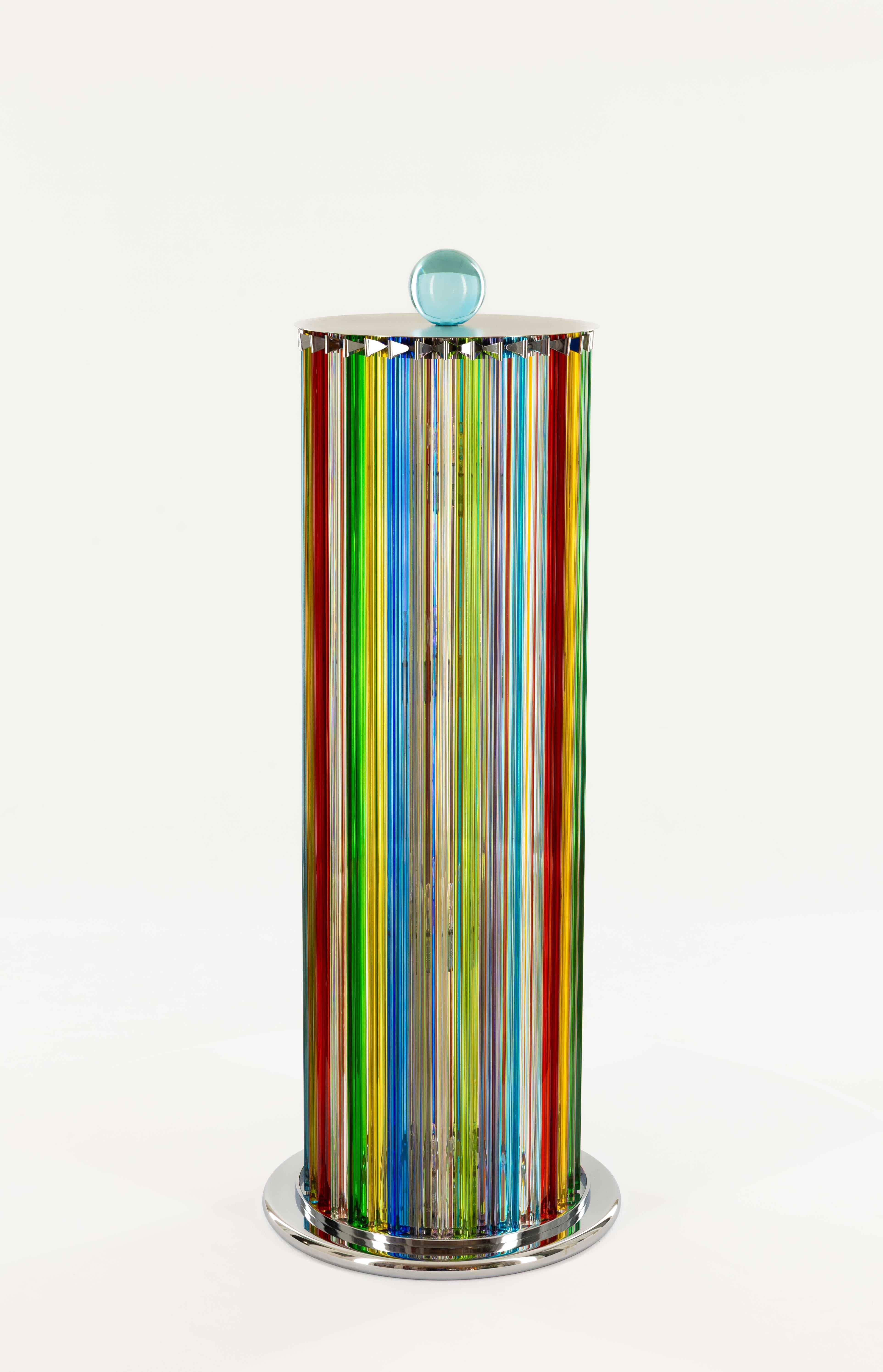 Murano Glass Fendi Floor Lamp by Giovanni Dalla Fina, 1980s For Sale 2