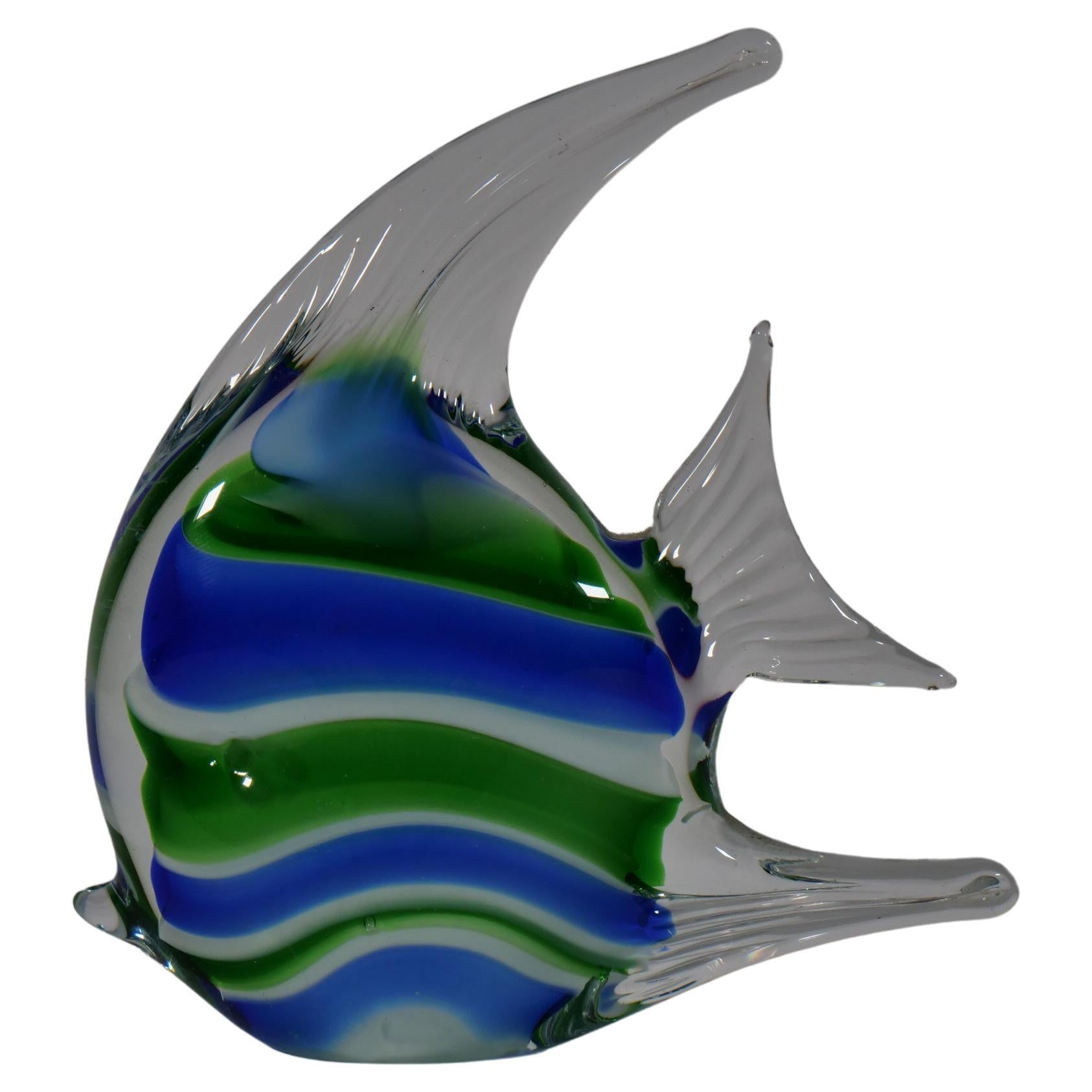 Murano Glass Fisch, Italien 1970er For Sale