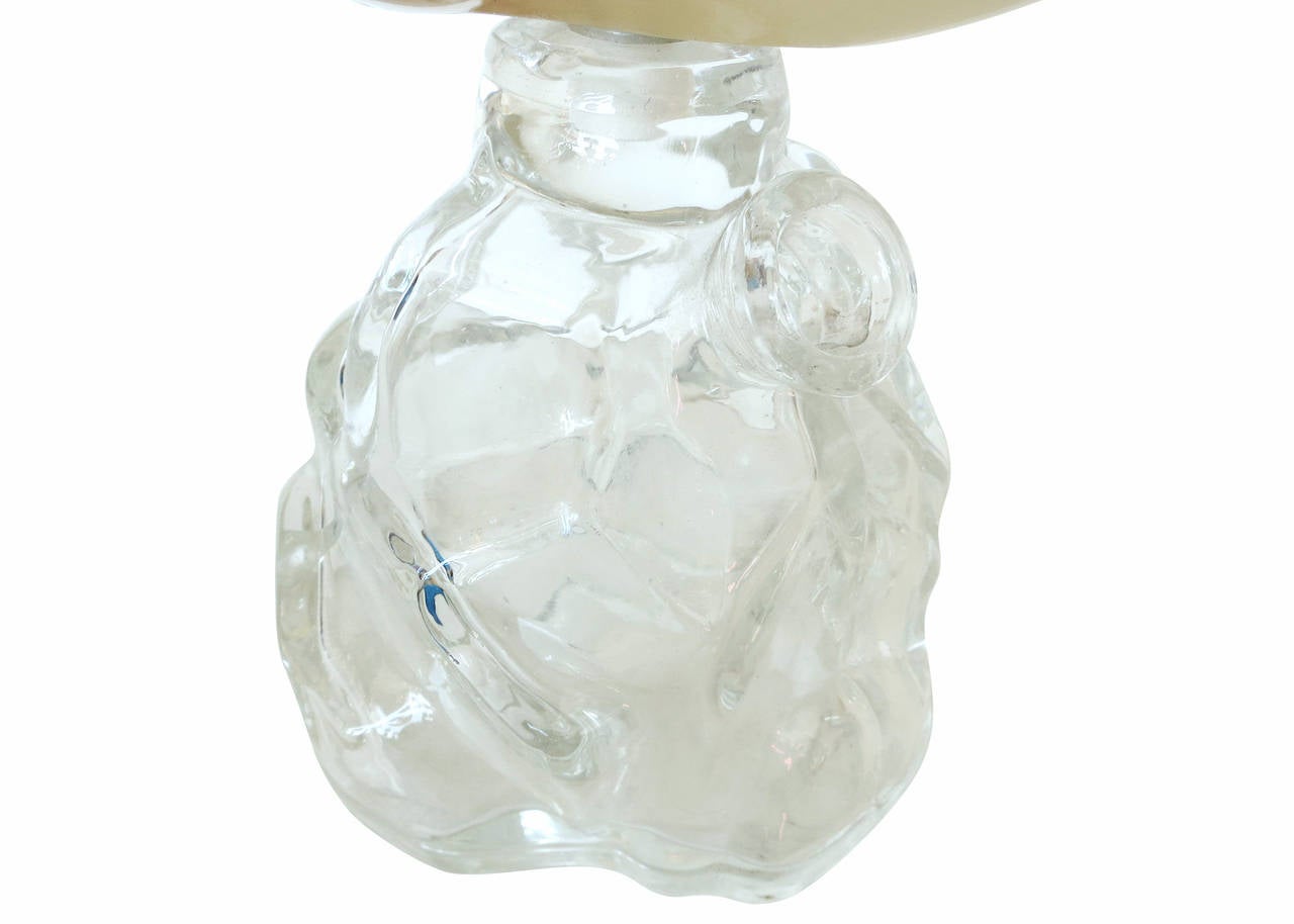 Murano Glass Fish Decanter Bottle by Seguso Alabastro For Sale at 1stDibs