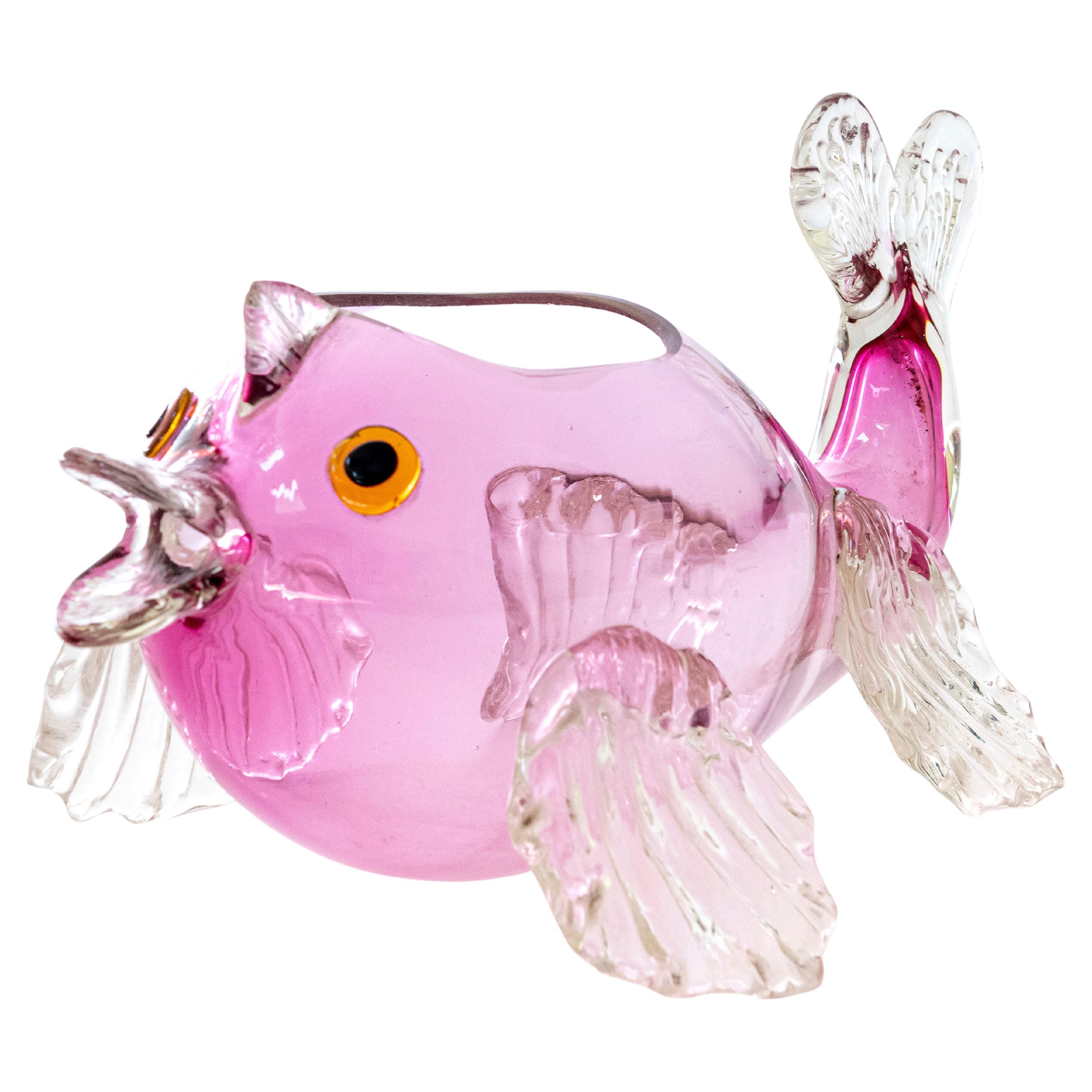 Murano Glass Fish Jardiniere, Italy, circa 1950 For Sale