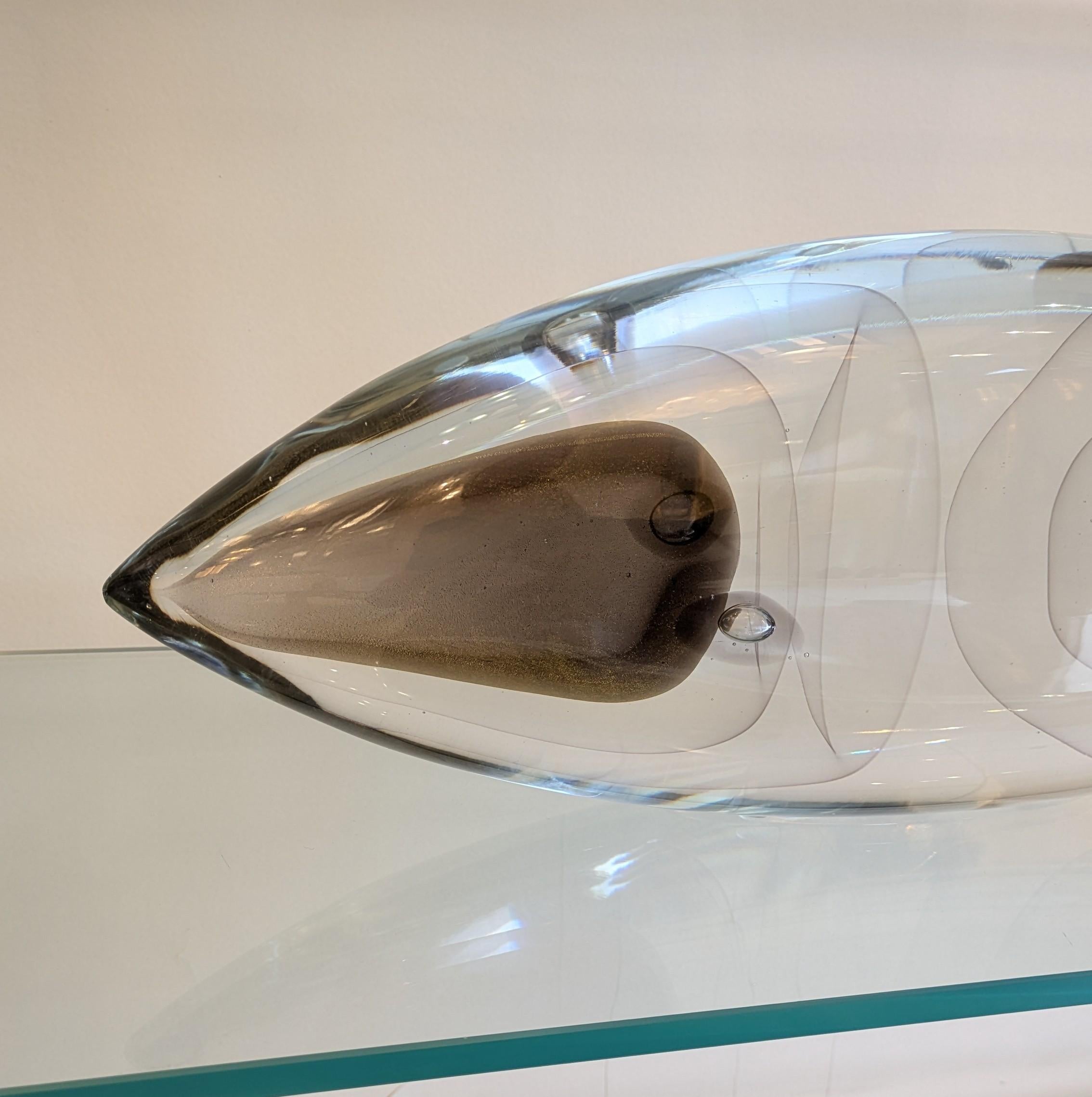 Escultura de pez de cristal de Murano de Alberto Dona Siglo XXI y contemporáneo en venta