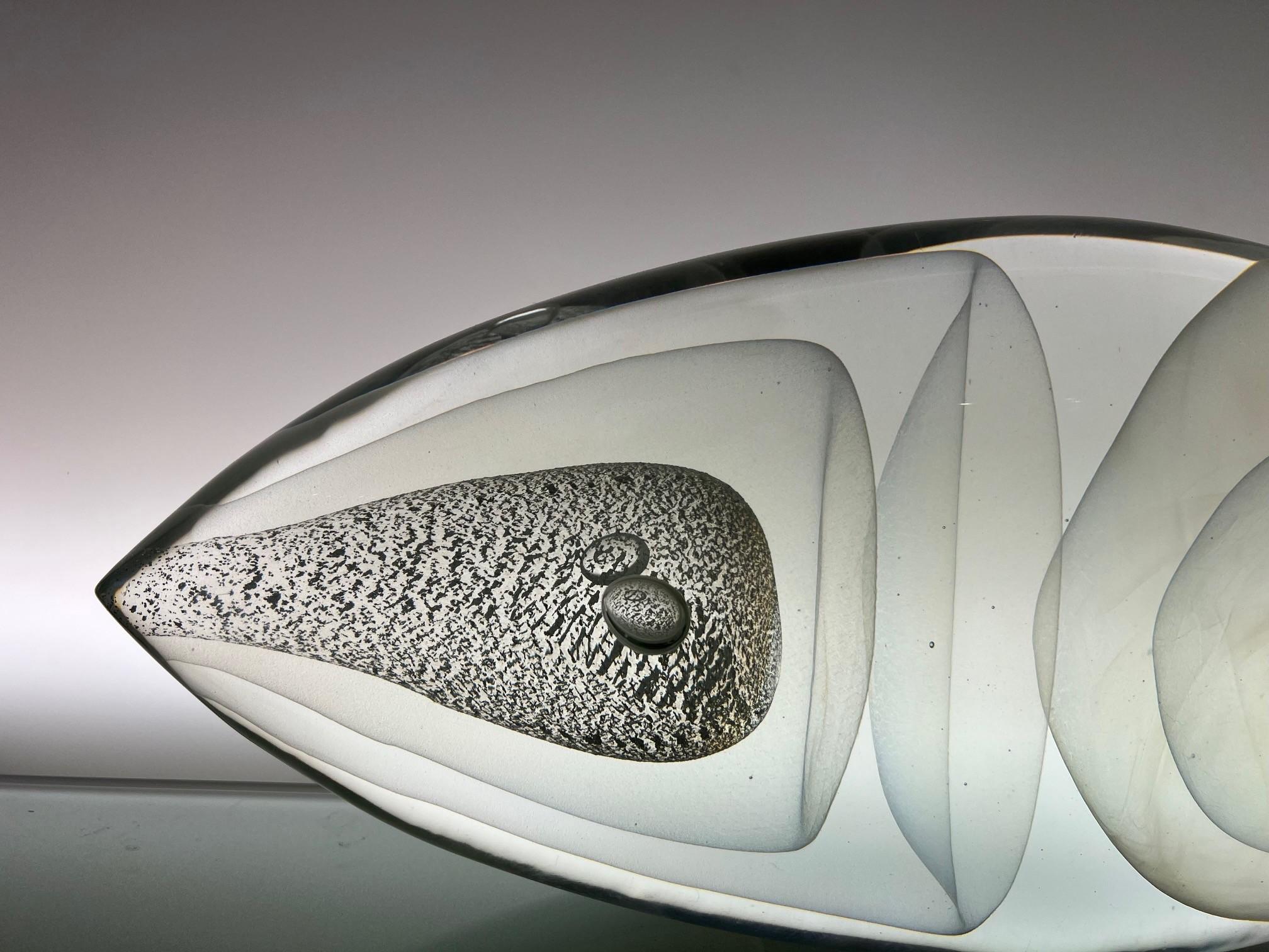 Escultura de pez de cristal de Murano de Alberto Donà Moderno en venta