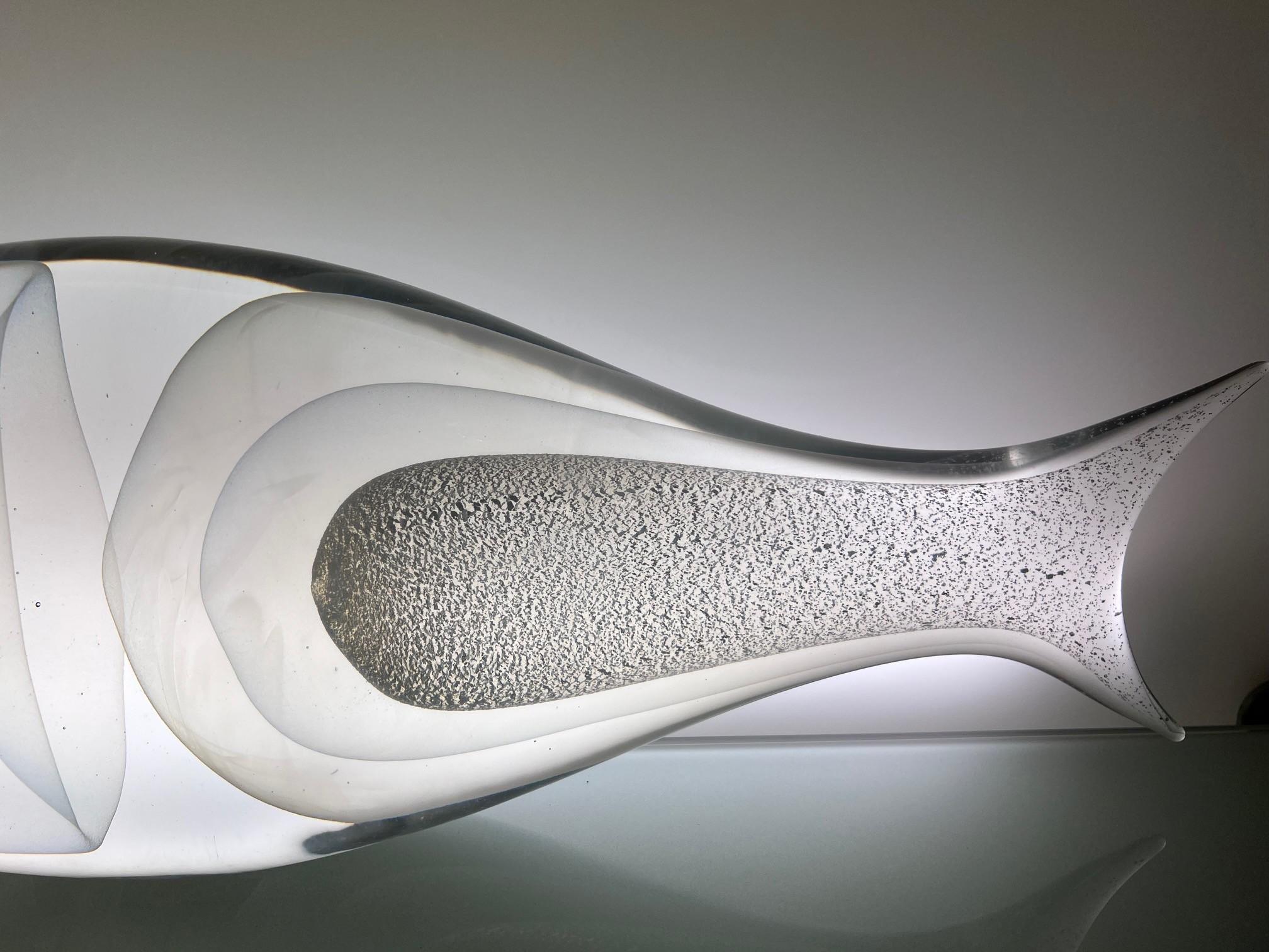 Escultura de pez de cristal de Murano de Alberto Donà Italiano en venta