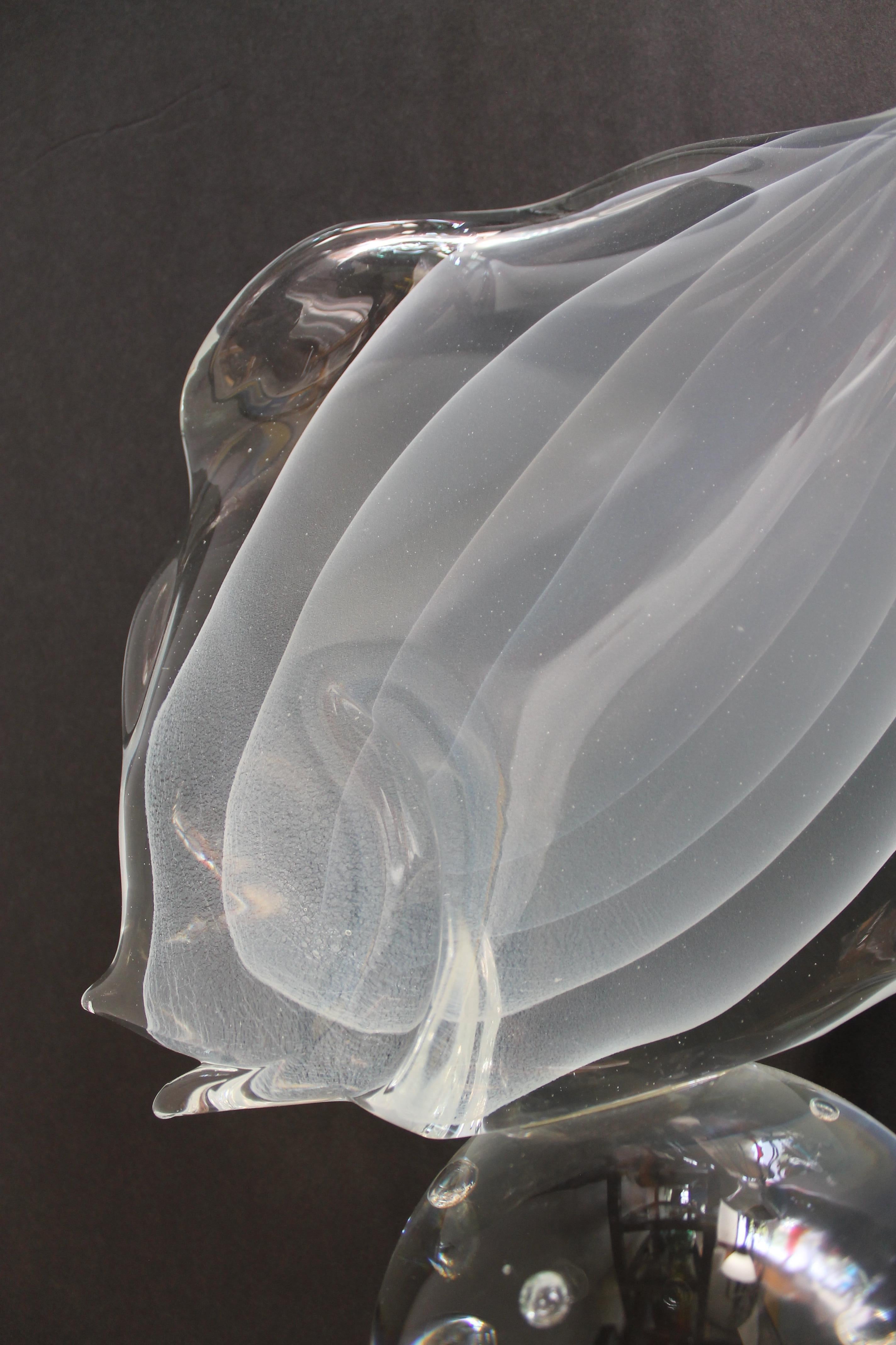 Murano Glass Fish Sculpture by Licio Zanetti For Sale 6