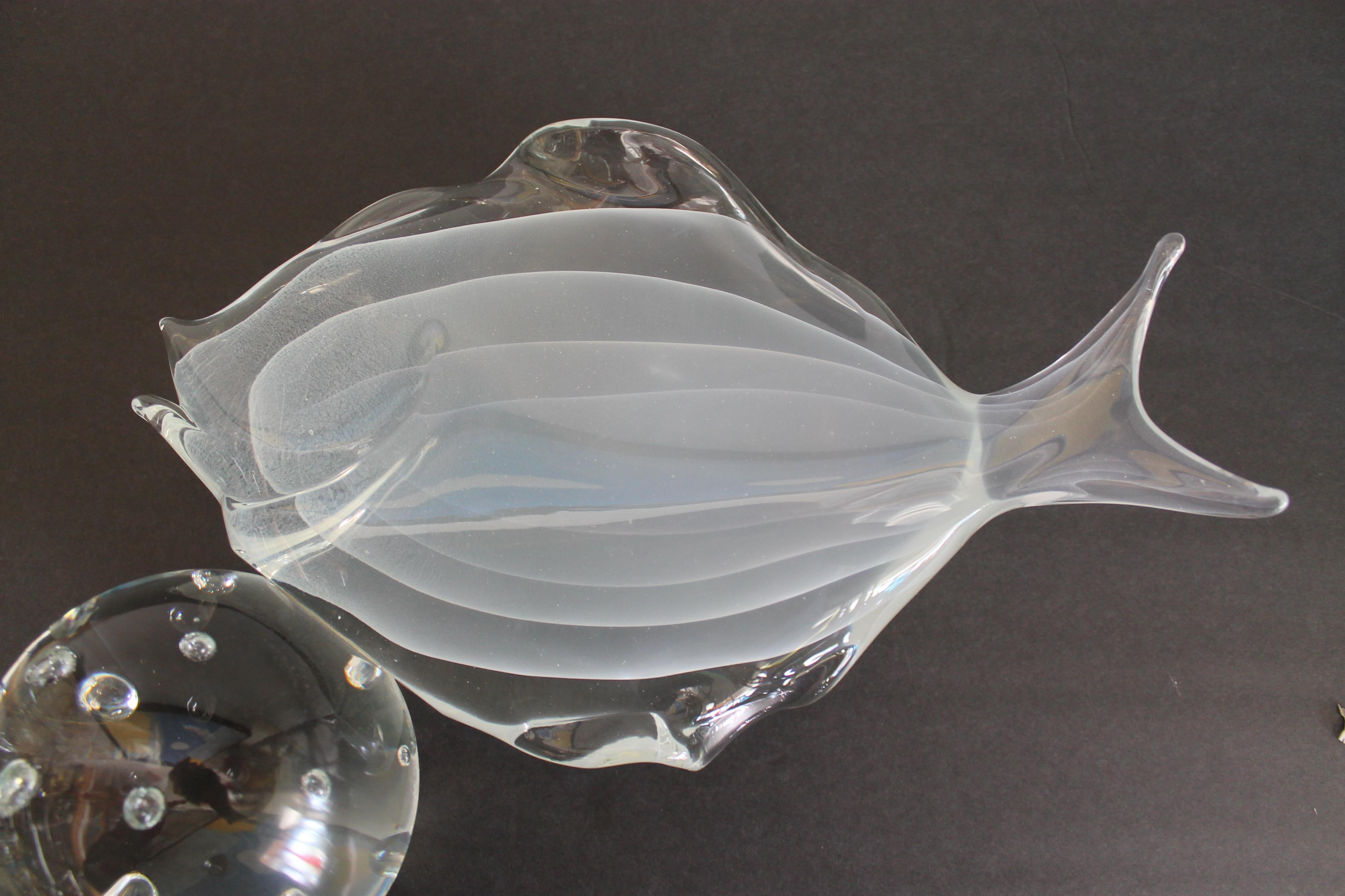 Murano Glass Fish Sculpture by Licio Zanetti For Sale 7