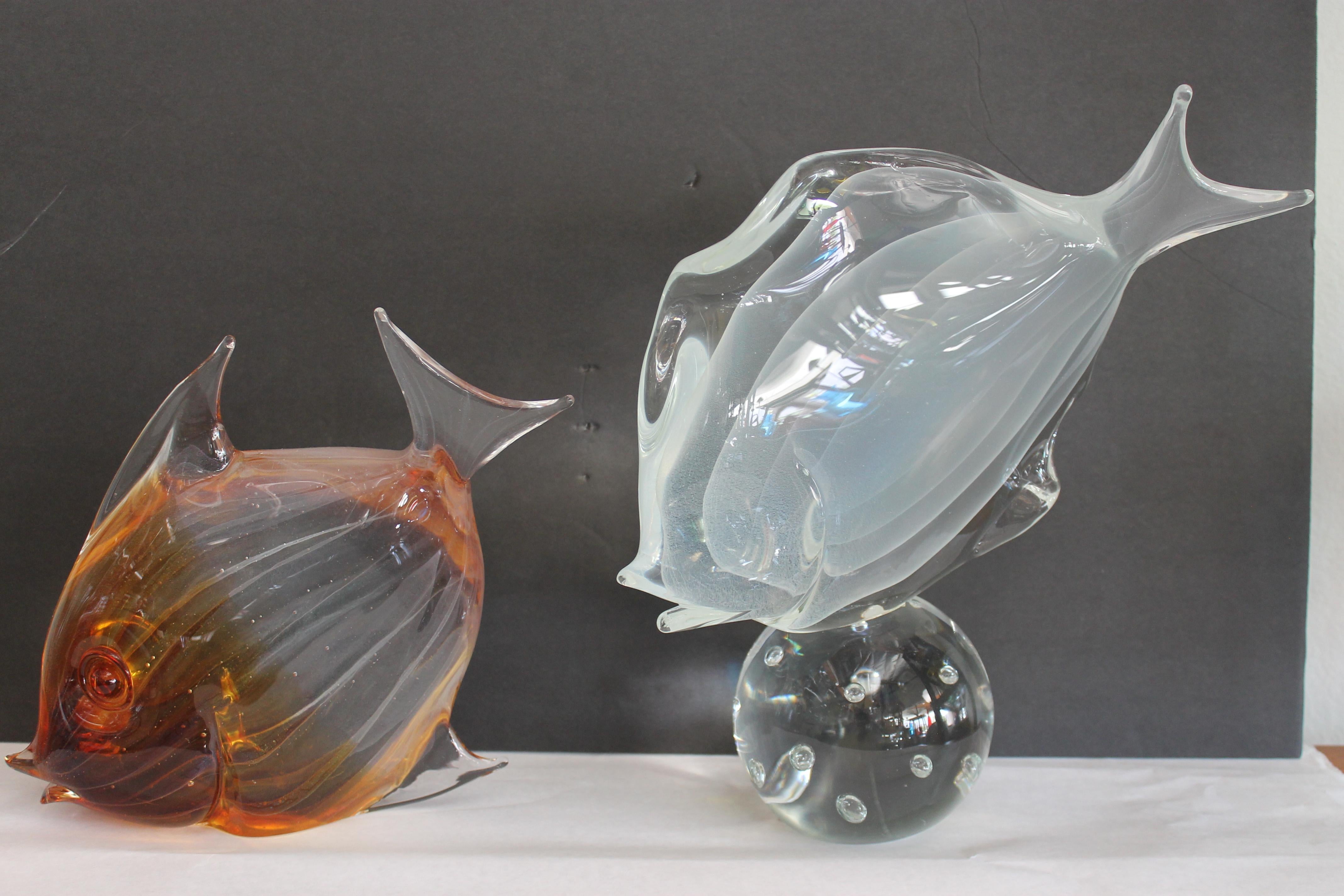 Sculpture de poisson en verre de Murano par Licio Zanetti en vente 7