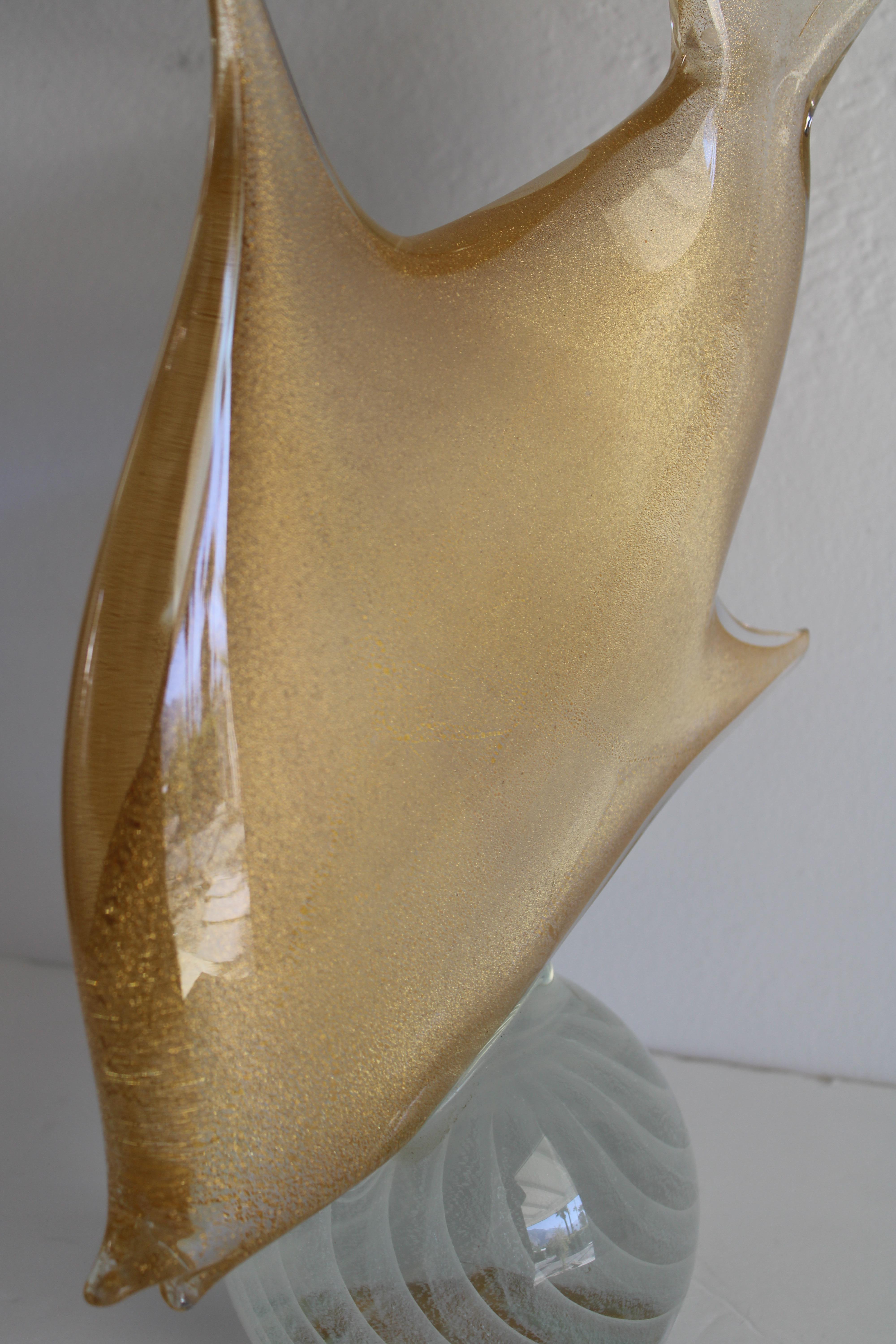 Murano Glass Fish Sculpture by Licio Zanetti For Sale 1