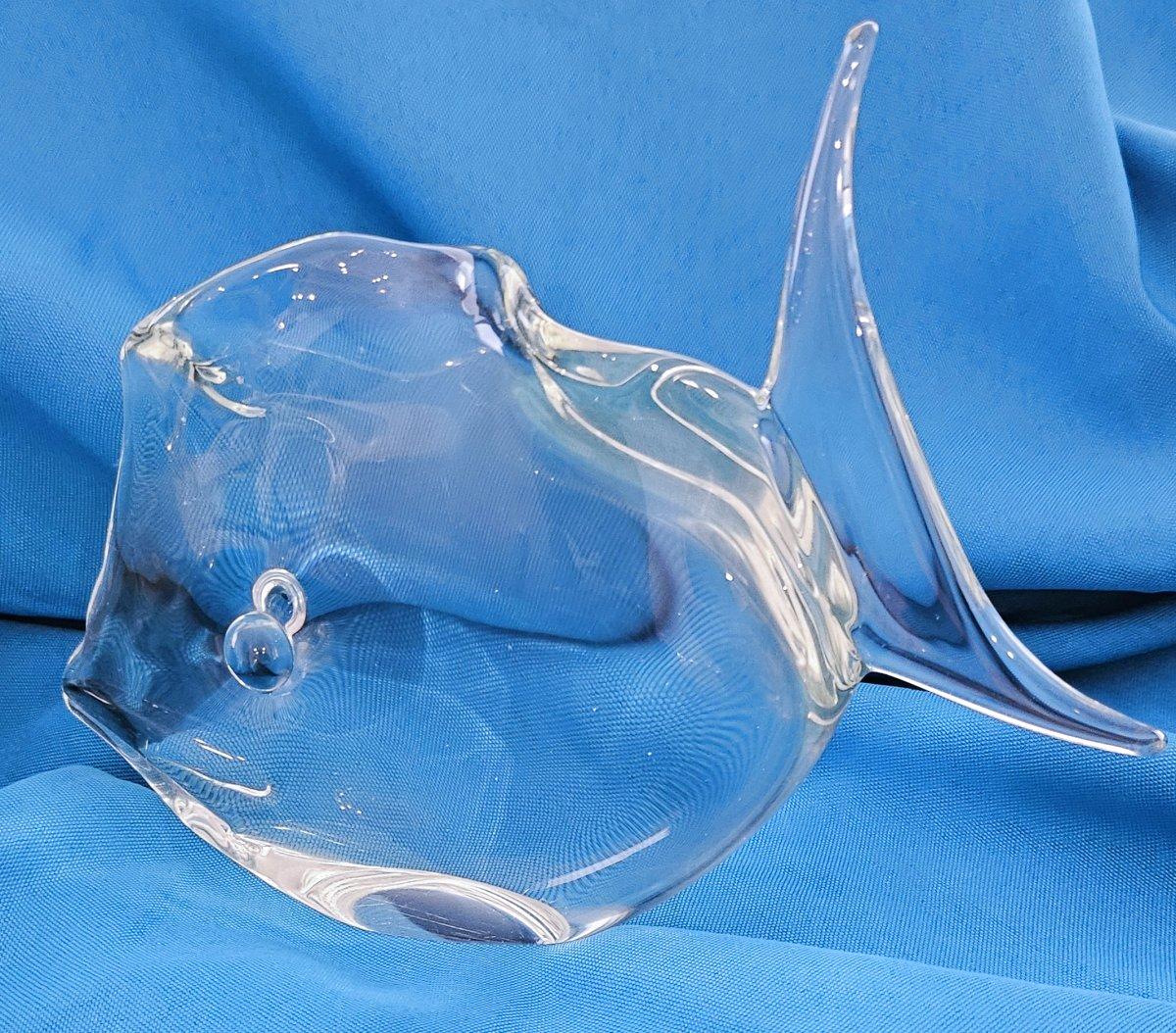 Scultura di pesce in vetro di Murano della metà del secolo scorso da 8,5 pollici, Licio Zanetti o Seguso in vendita 7