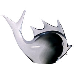 Escultura de pez de cristal de Murano moderna de mediados de siglo de V. Nason & Co - OFERTA DE CIERRE