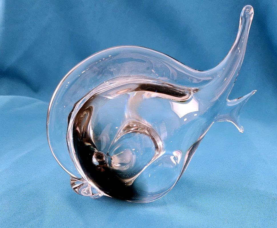Mid-Century Modern Murano Glass Fish Sculpture by V. Nason For Sale 5