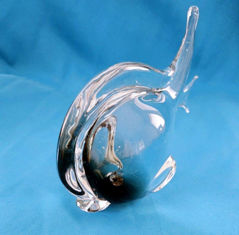 Mid-Century Modern Murano Glass Fish Sculpture by V. Nason For Sale 1