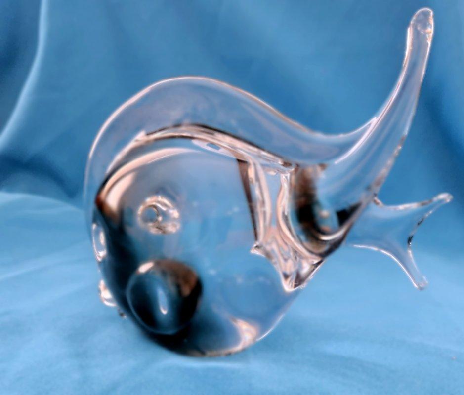 Mid-Century Modern Murano Glass Fish Sculpture by V. Nason For Sale 4