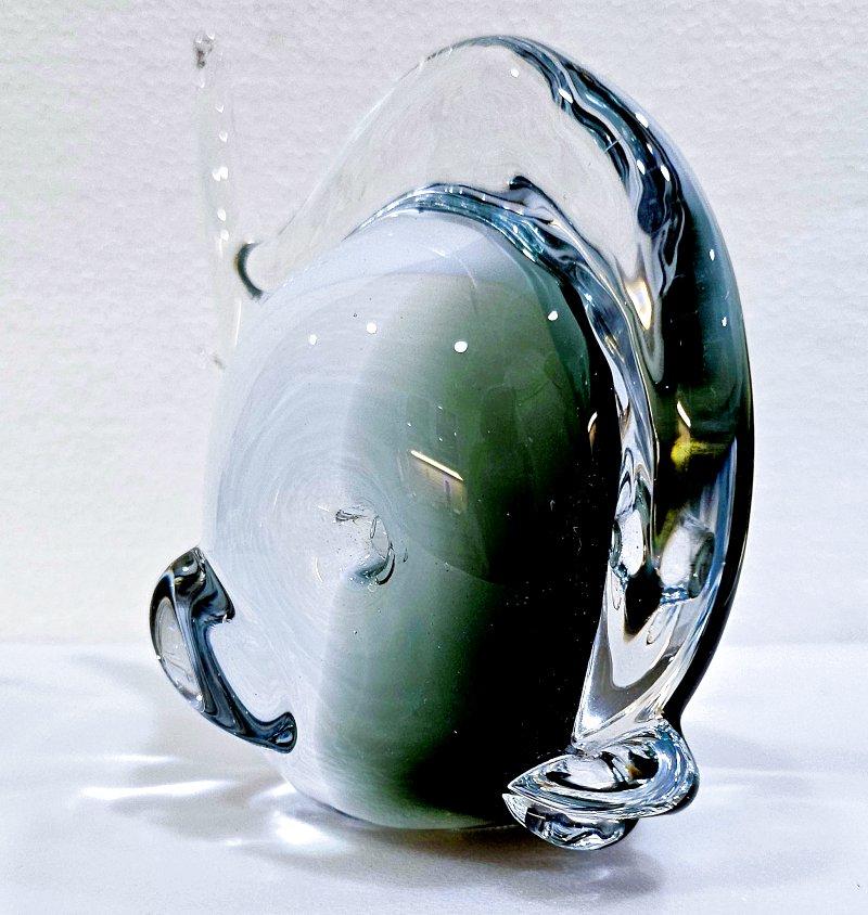 20th Century Mid-Century Modern Murano Glass Fish Sculpture by V. Nason For Sale