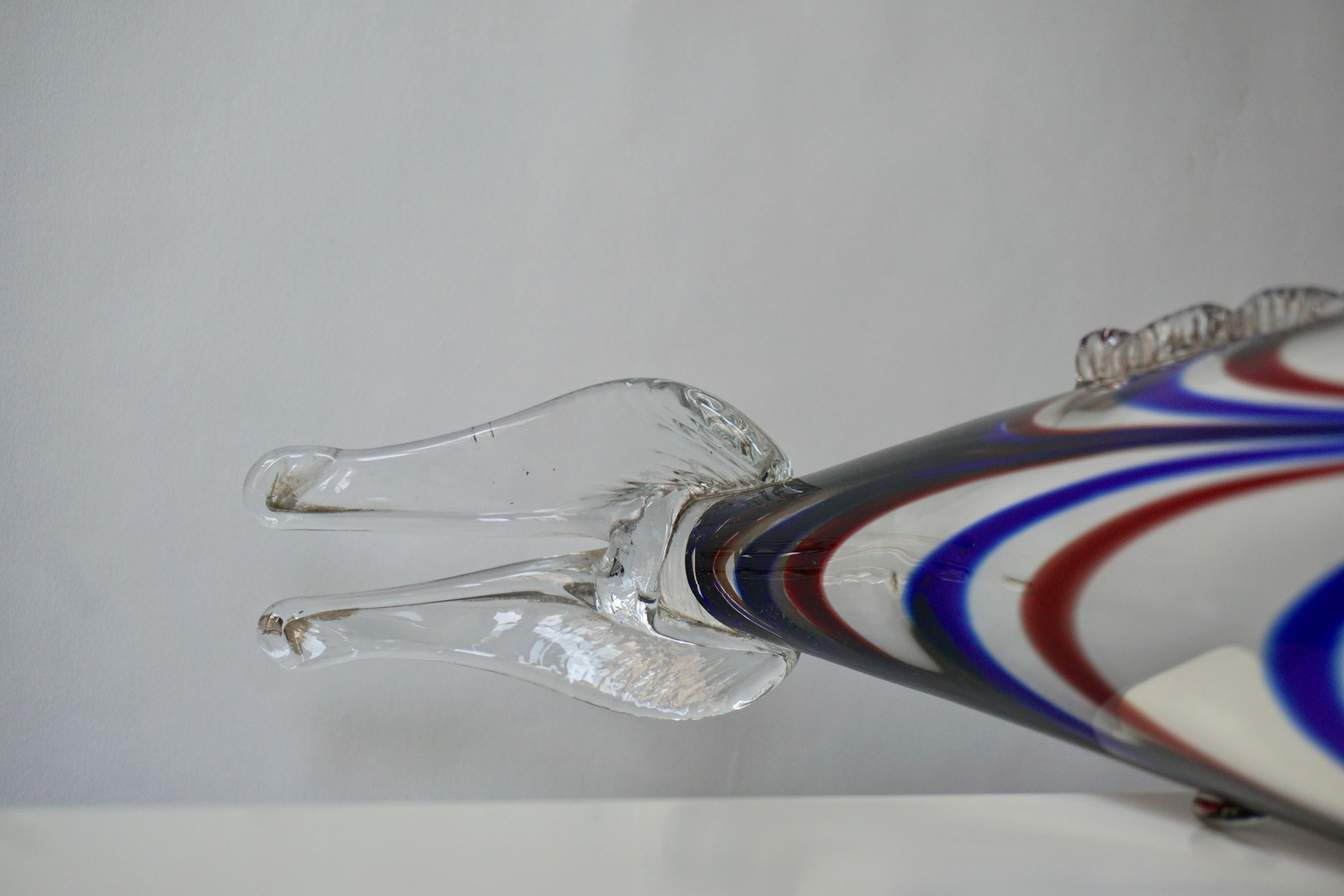 Murano Glass Fish Sculpture For Sale 2