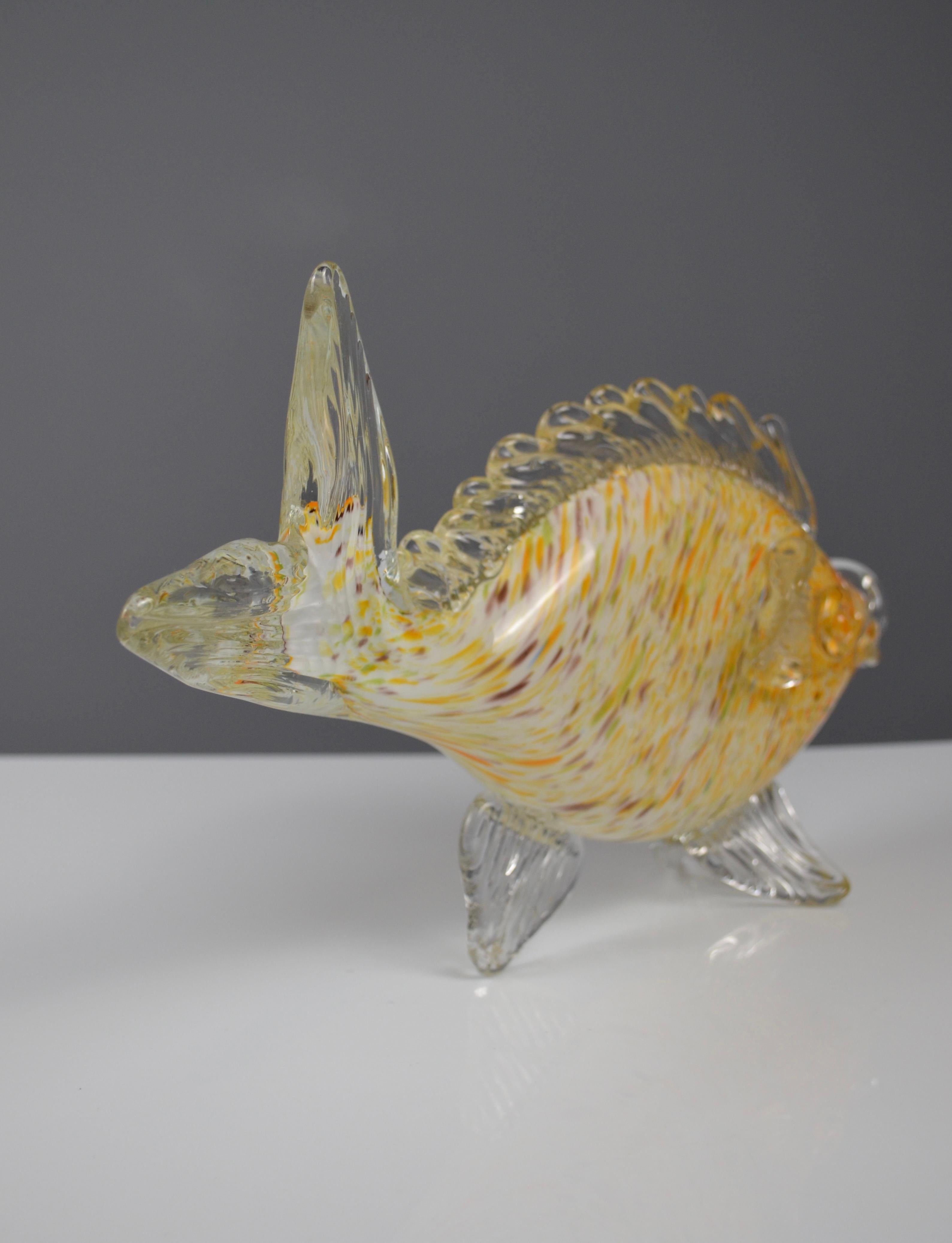 Murano Glass Fish Sculpture in vendita 6