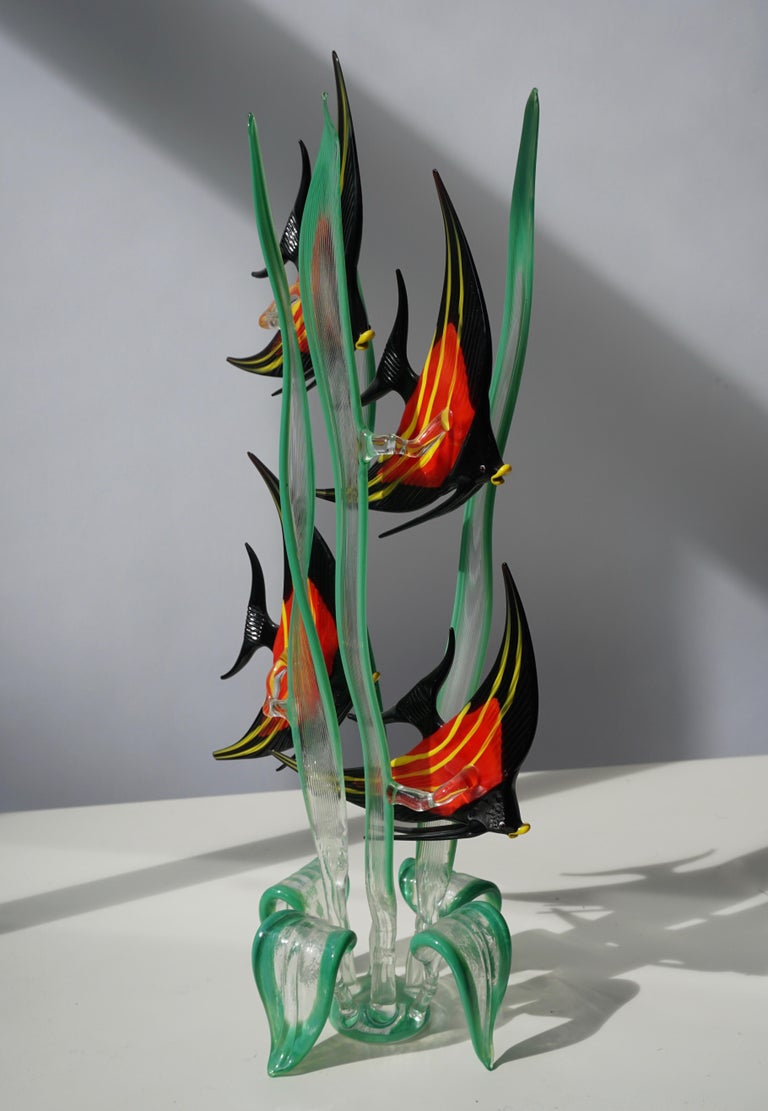 Murano Glass Fish Sculpture For Sale 6