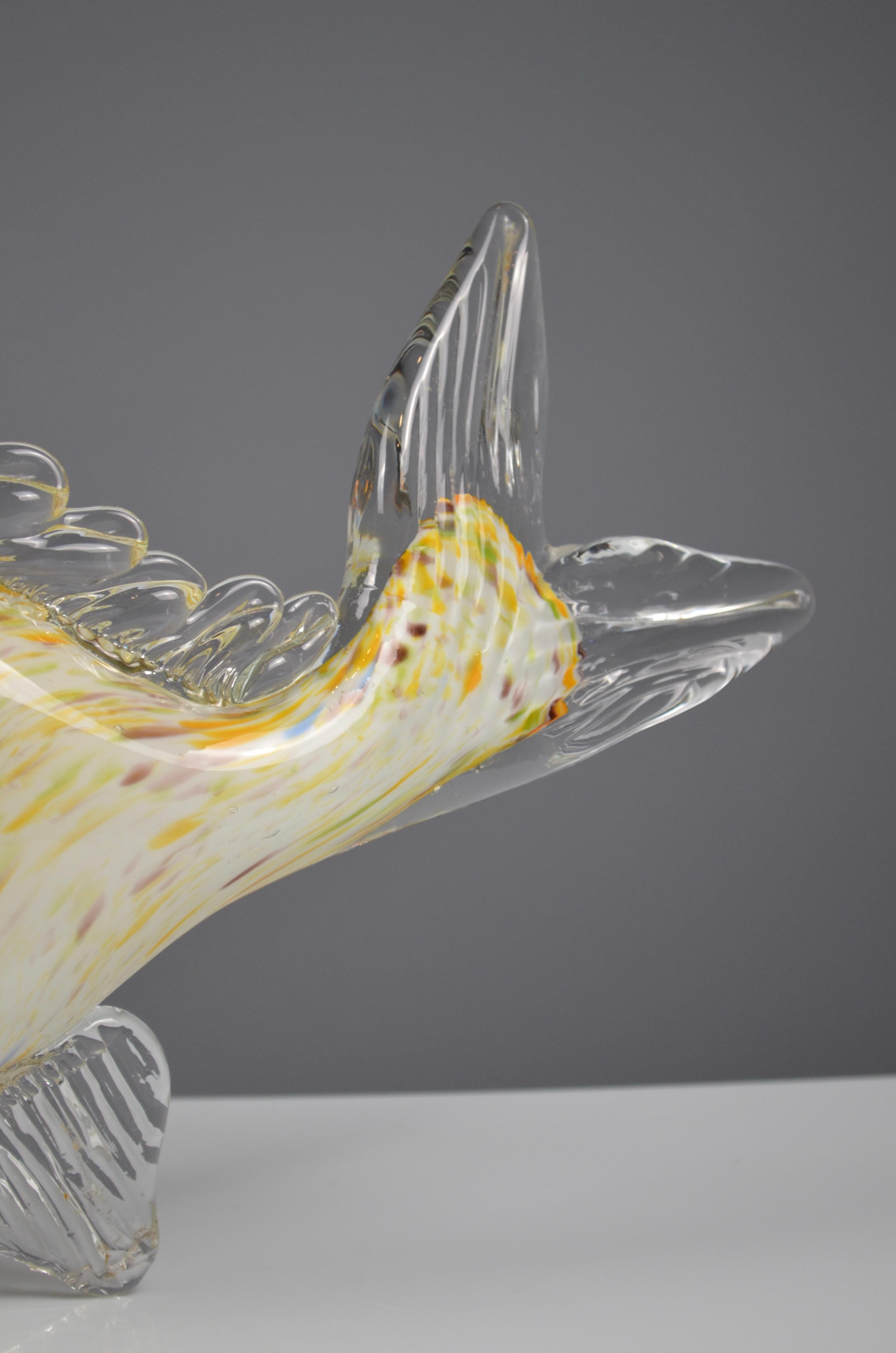 Murano Glass Fish Sculpture In condizioni buone in vendita a Marinha Grande, PT